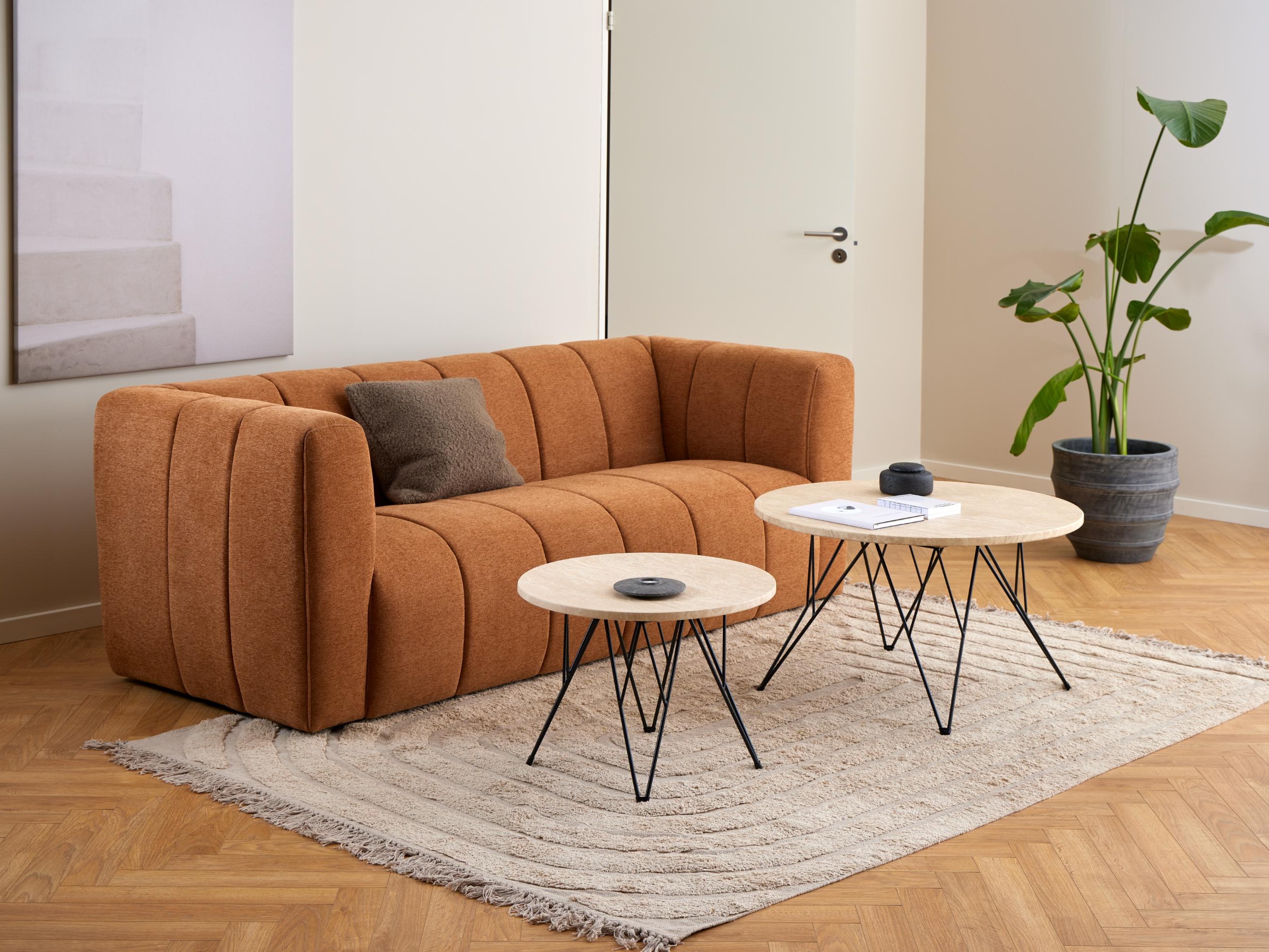 Table basse Norsica 819 (Beige + Noir)