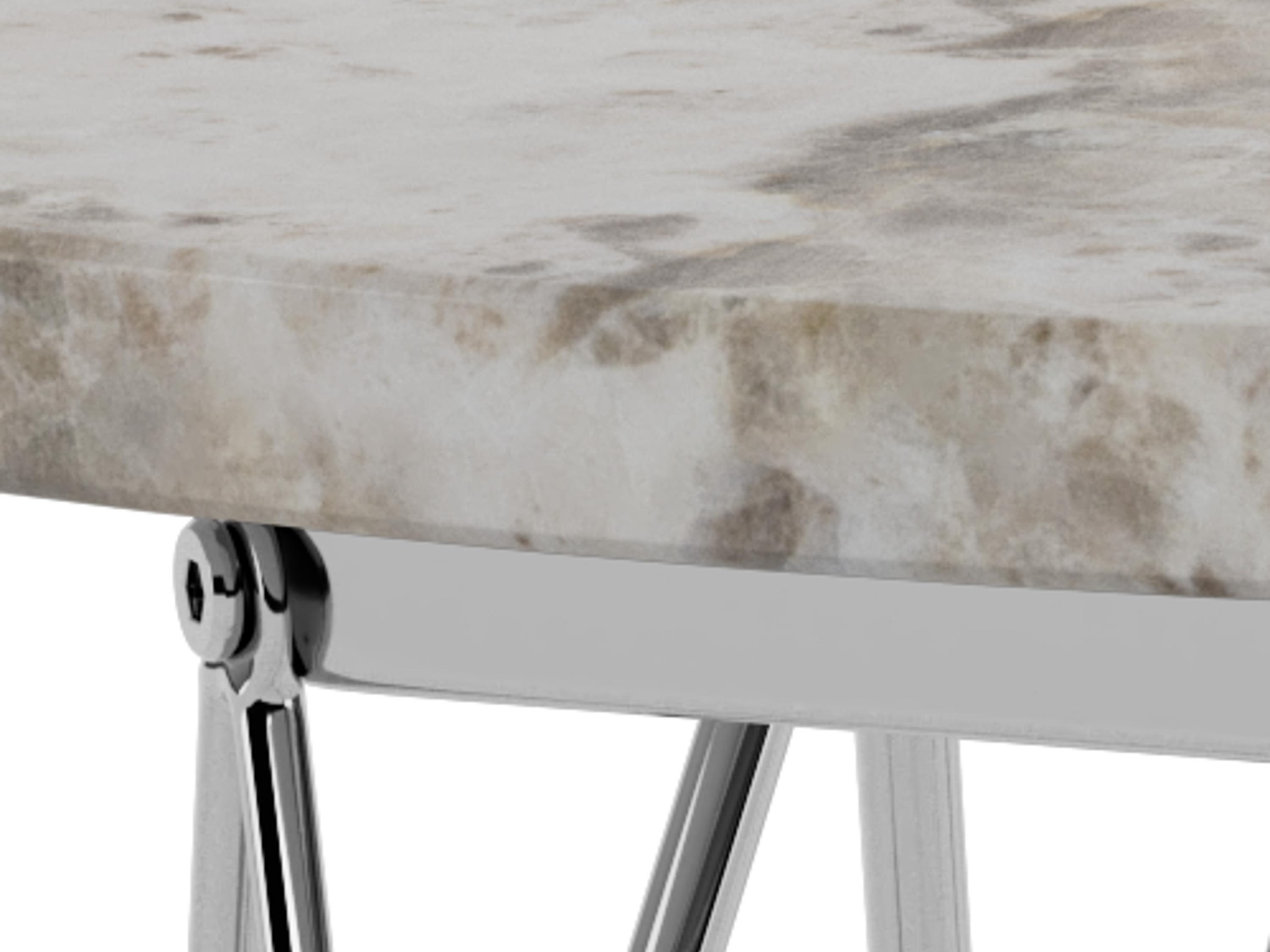 Table basse Norsica 819 (Gris + Argent)