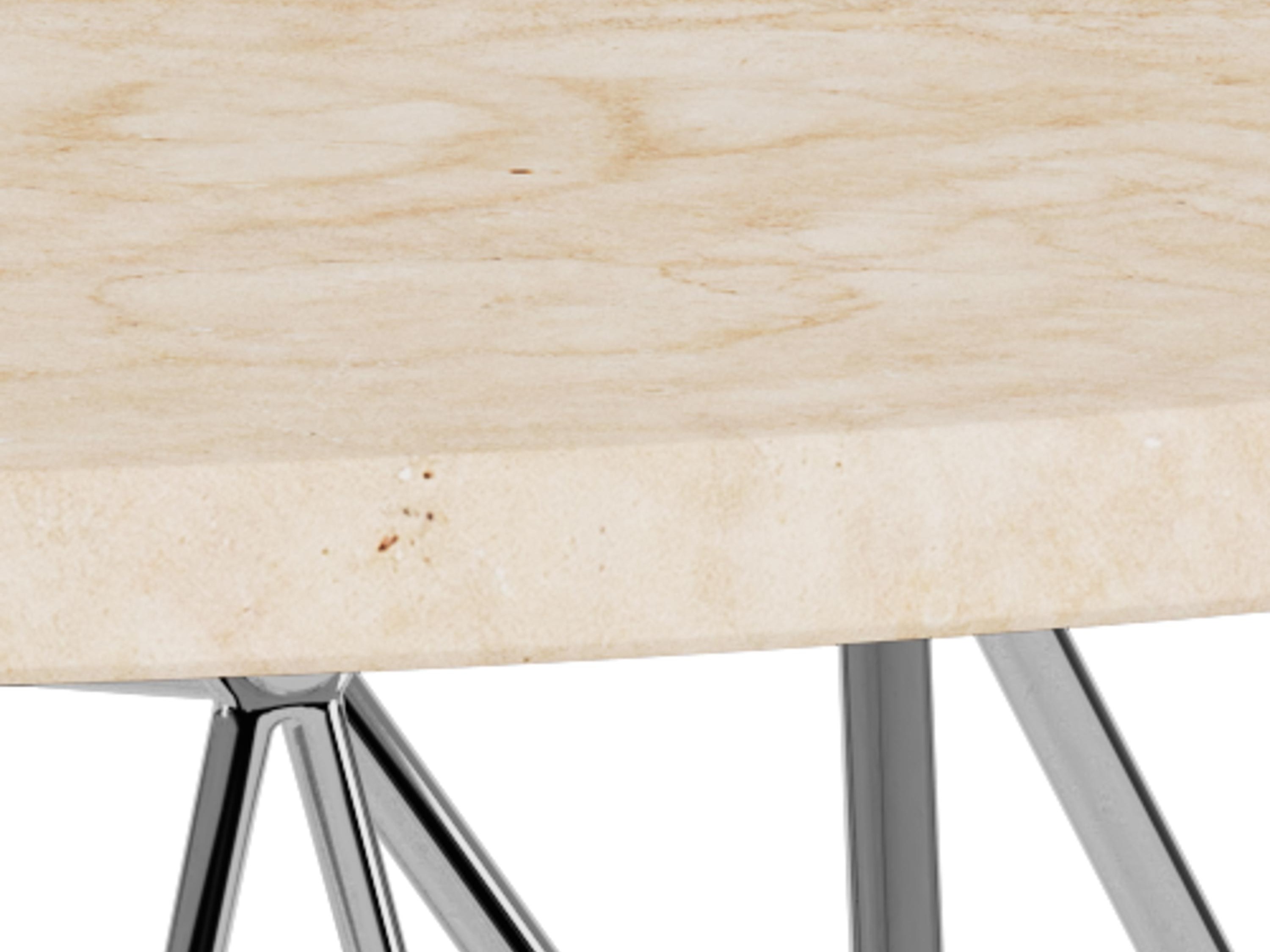 Table basse Norsica 820 (Beige + Argent)