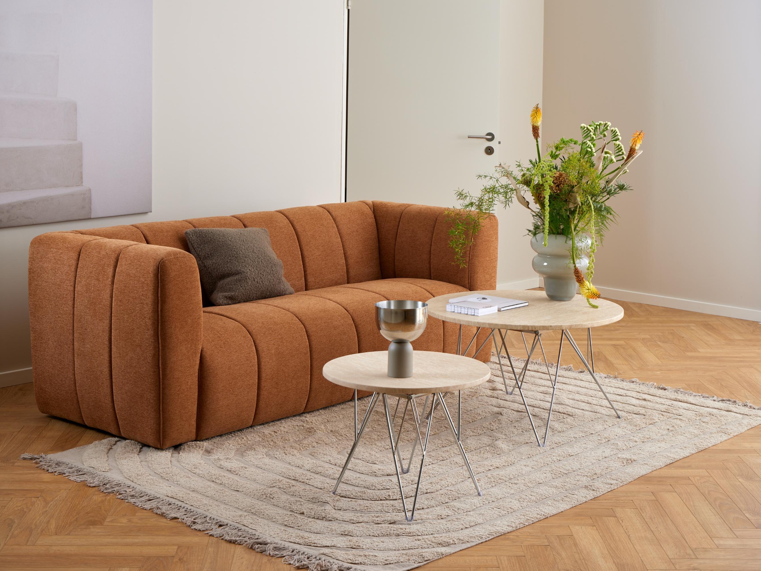 Table basse Norsica 820 (Beige + Argent)