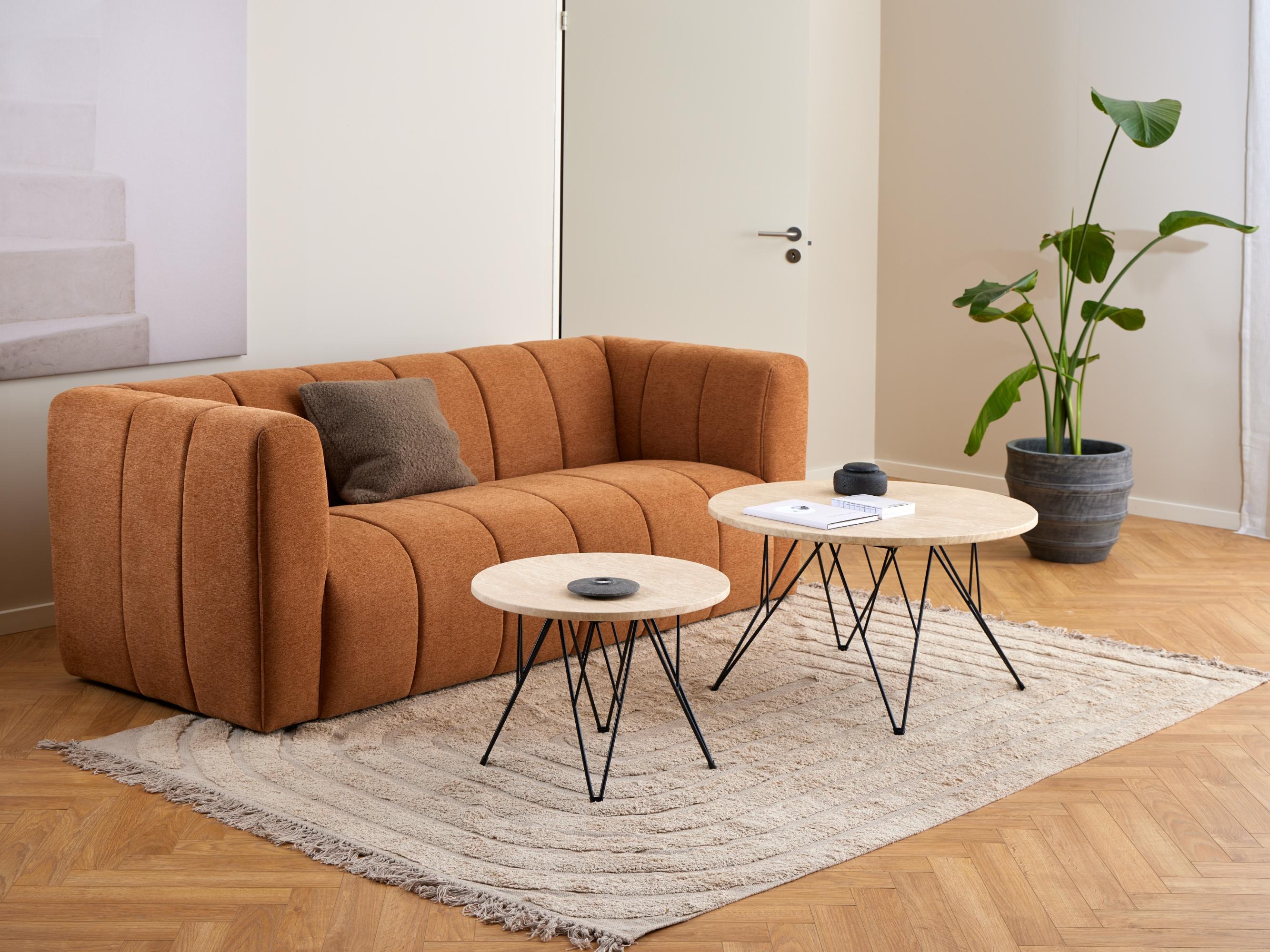 Table basse Norsica 820 (Beige + Noir)