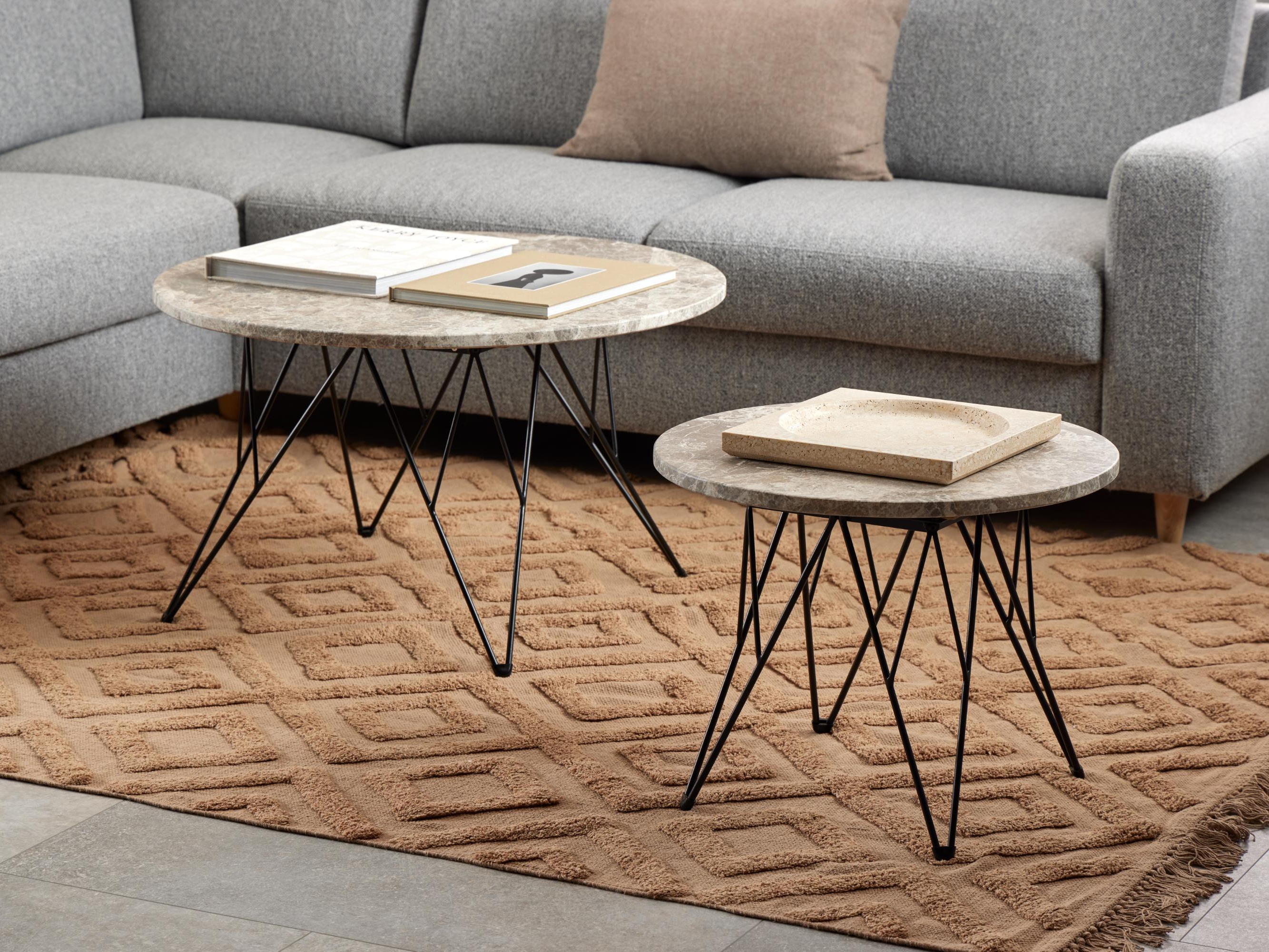 Table basse Norsica 820 (Gris + Noir)