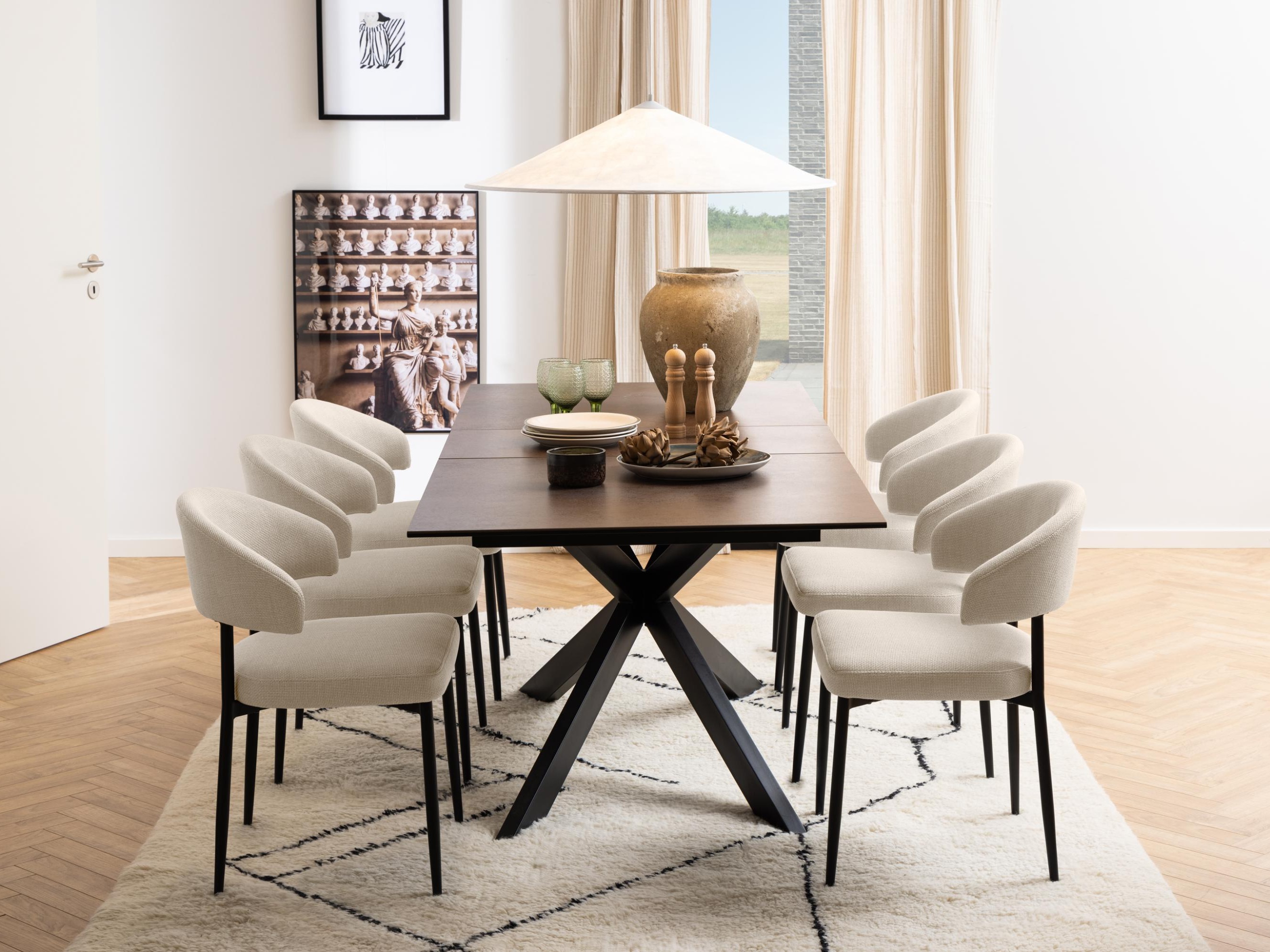 Table Norsica 685 (Marron + Noir)