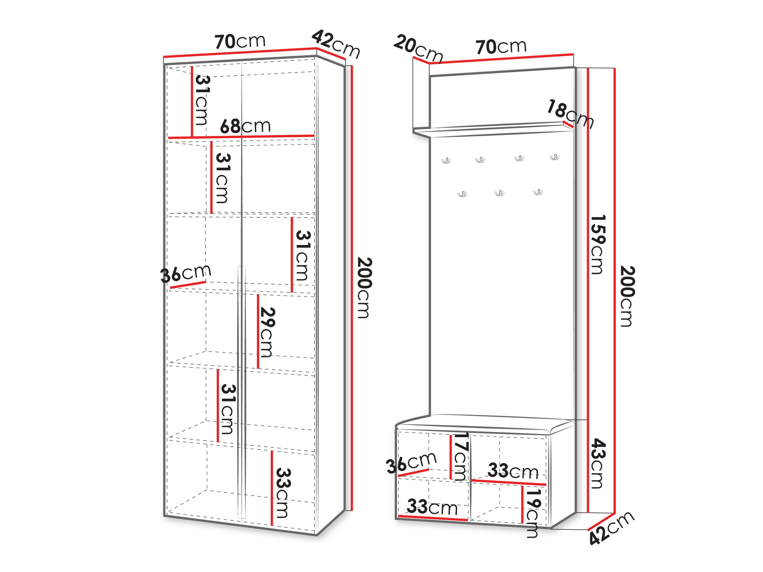 Meuble d'entrée Comfivo Magister I
