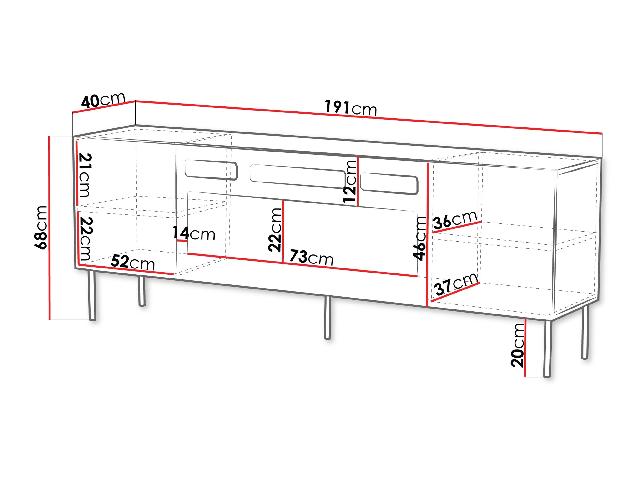 Meuble TV Morbala 105