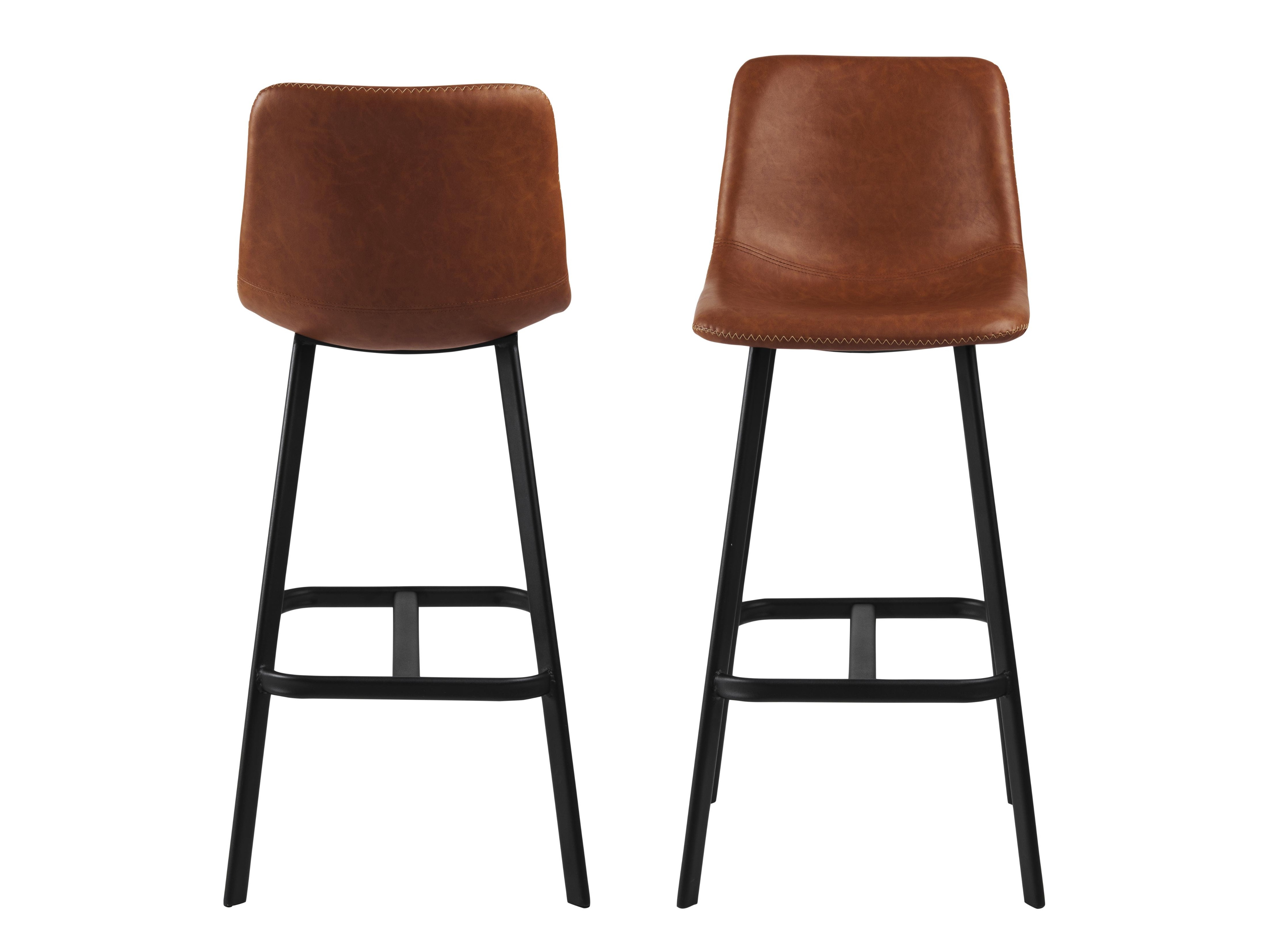 Chaise de bar Norsica 444 (Noir + Marron)