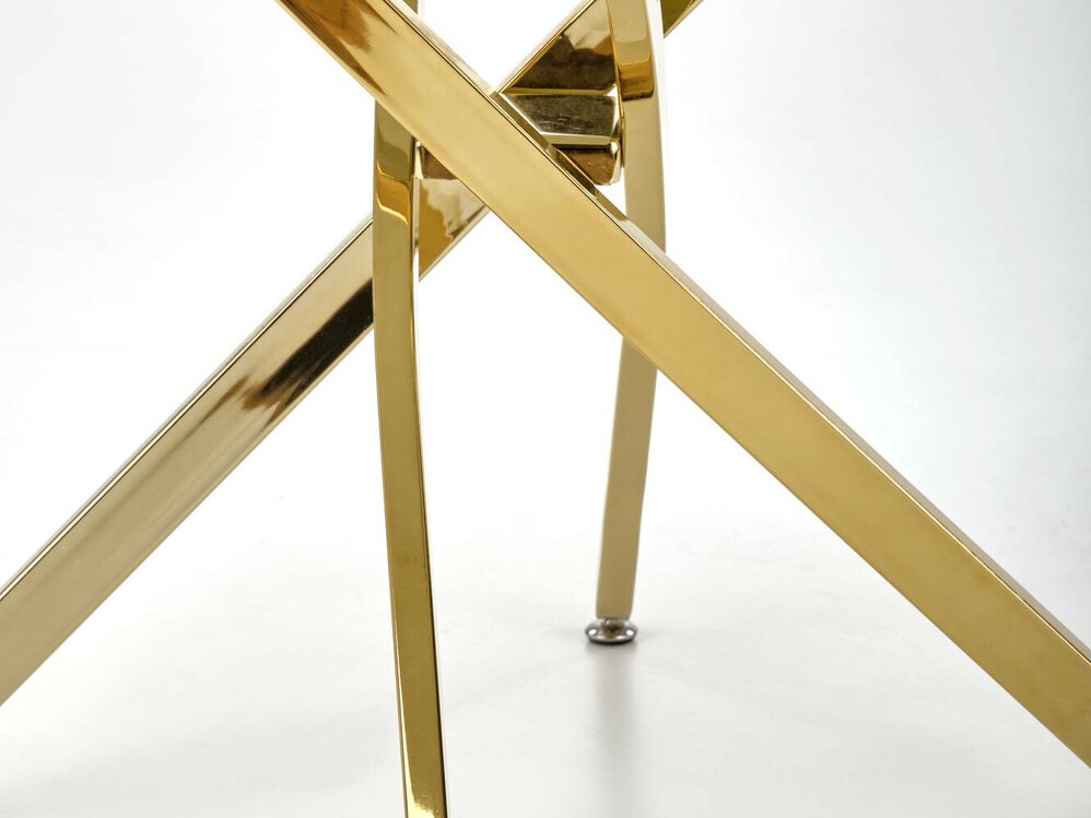Table Houston 1538 (Doré + Marbre noir)