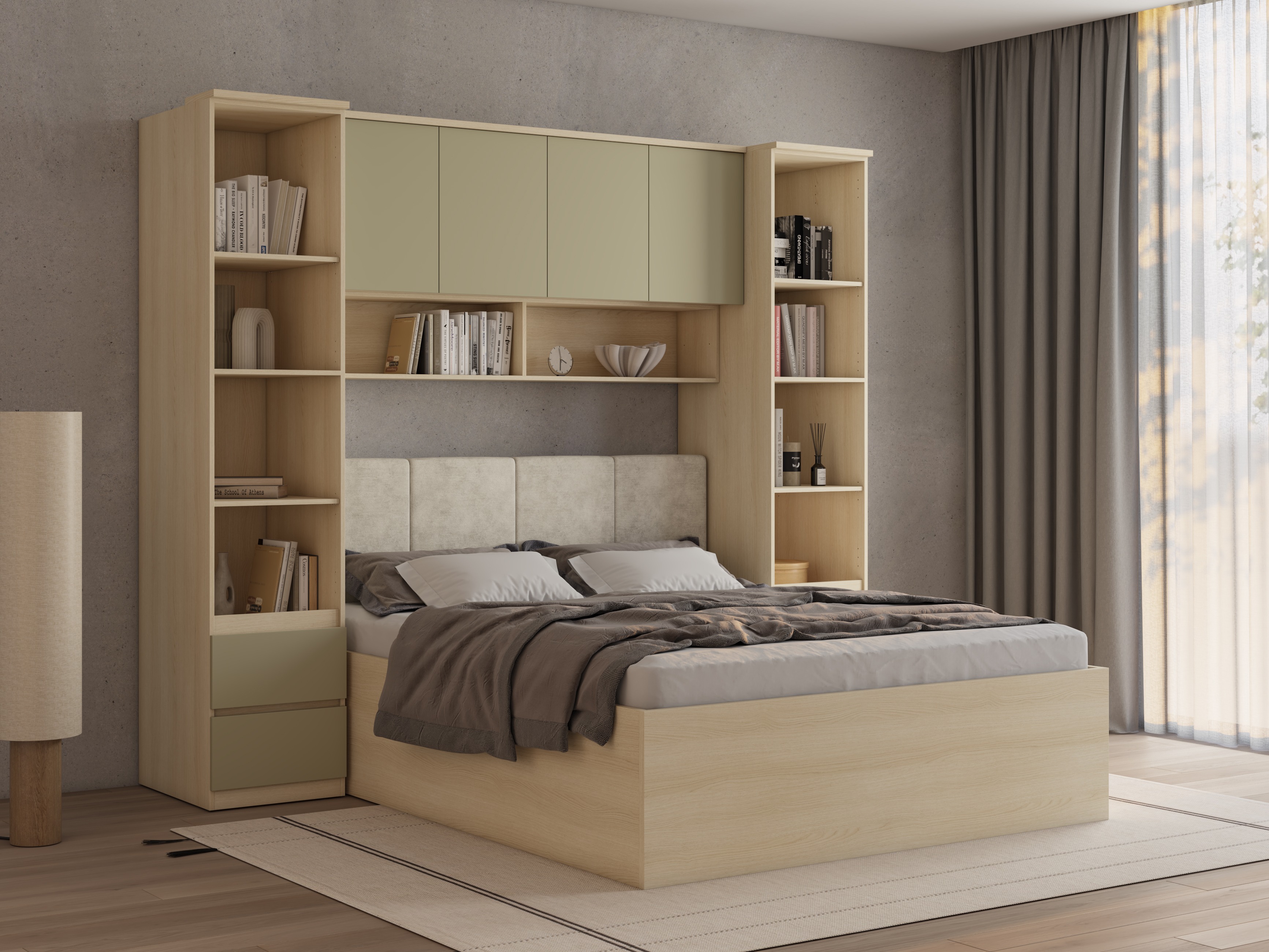 Ensemble de chambre Nolcala 124 (Chêne + Eucalyptus)