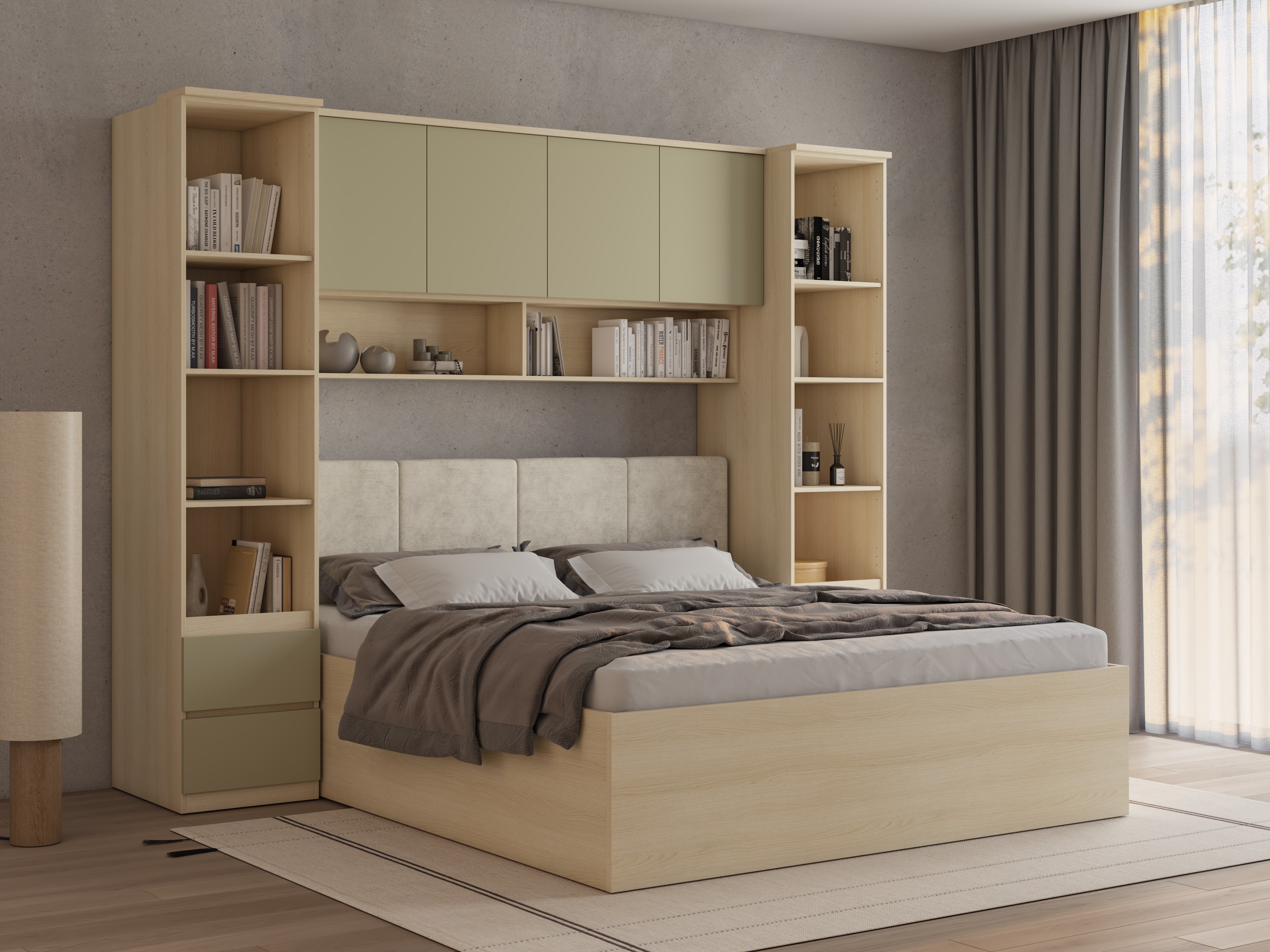 Ensemble de chambre Nolcala 124 (Chêne + Eucalyptus)
