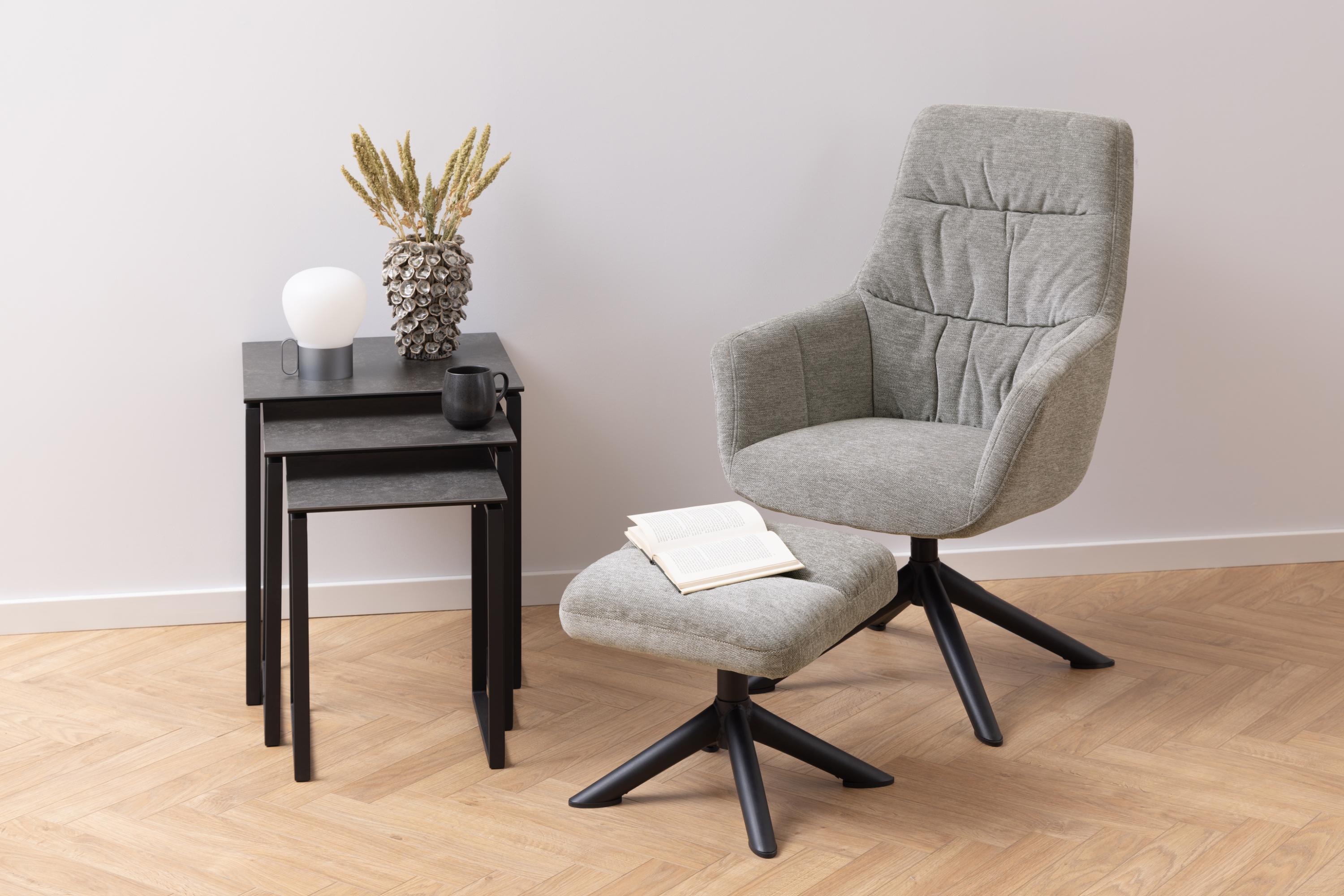 Ensemble de tables d'appoint Norsica 406 (Noir)