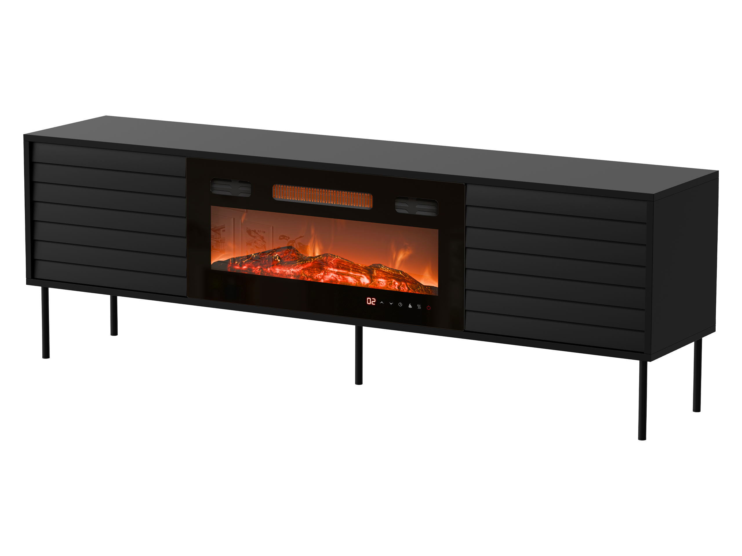 Meuble TV Flosoru 108 (Noir)
