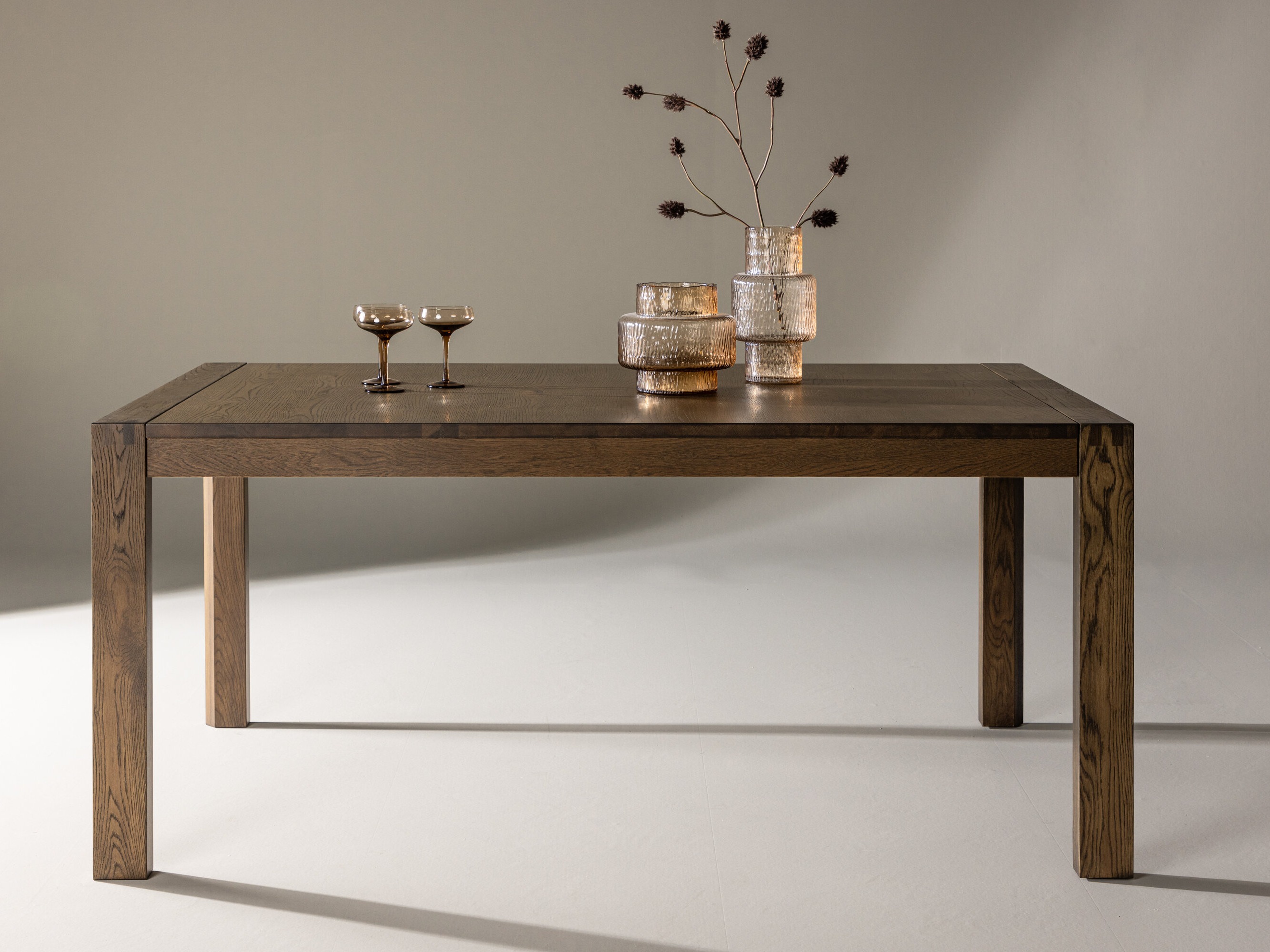 Table Dallas 120 (Chêne foncé)