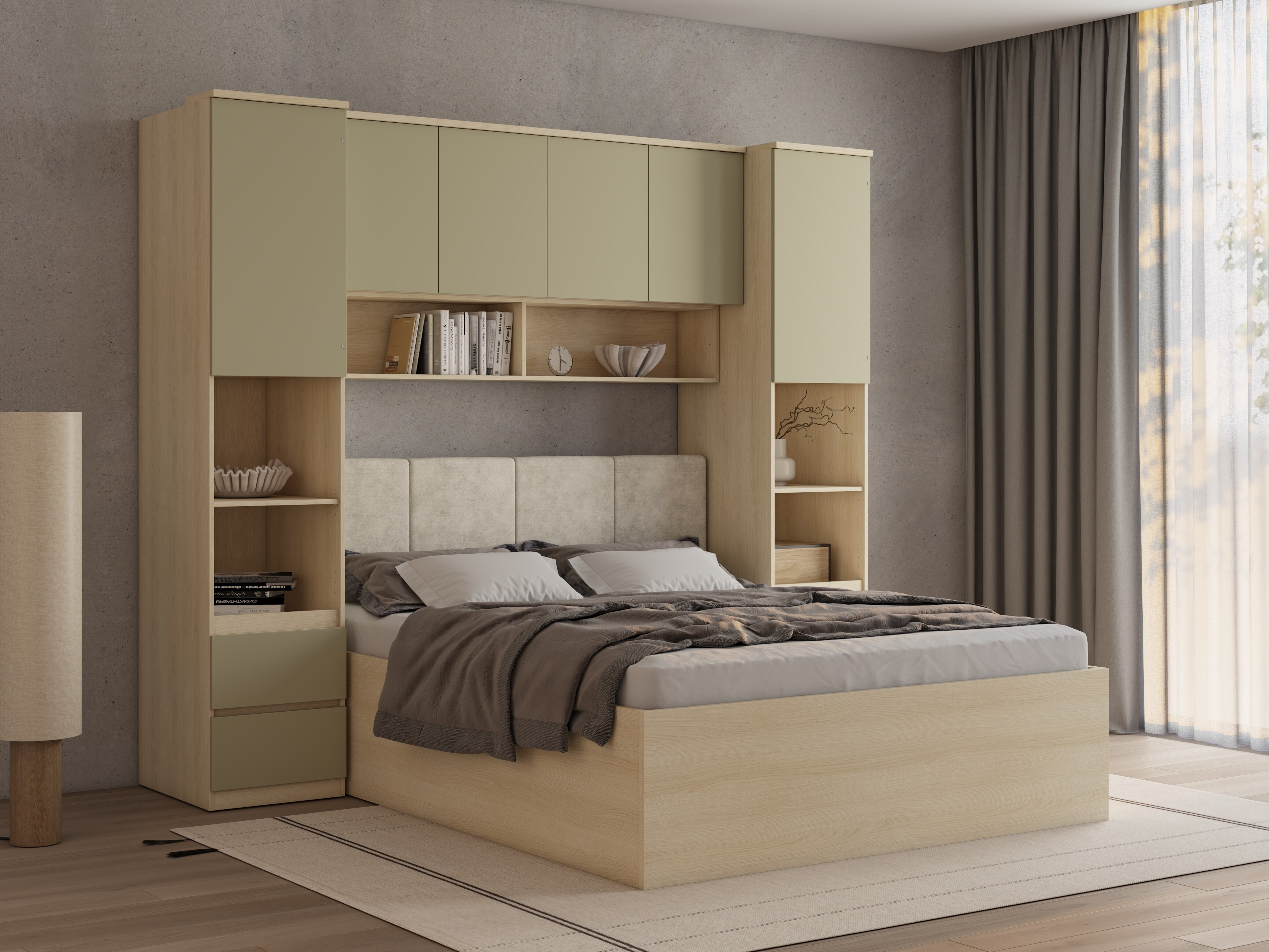 Ensemble de chambre Nolcala 126 (Chêne + Eucalyptus)
