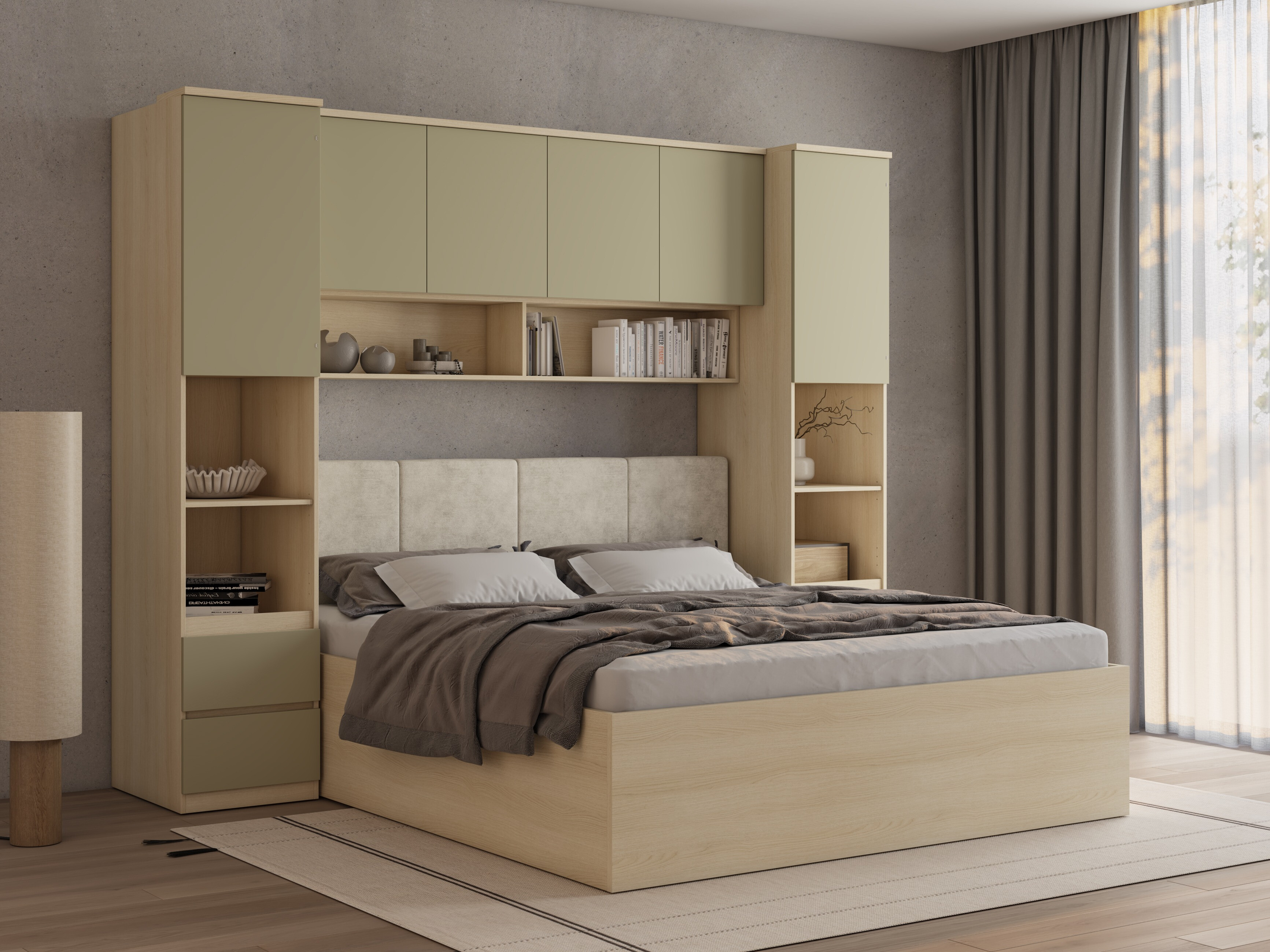 Ensemble de chambre Nolcala 126 (Chêne + Eucalyptus)