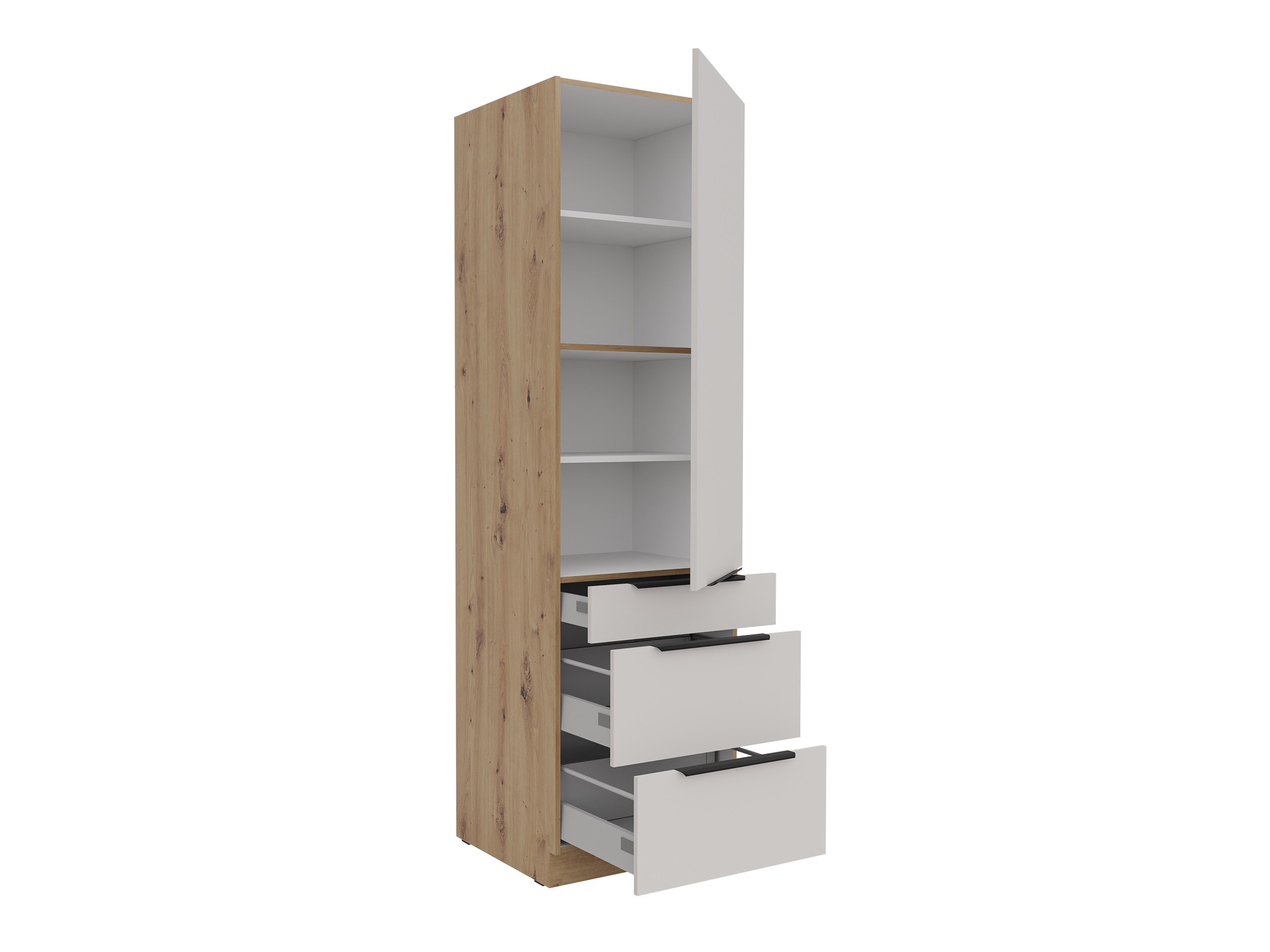 Armoire modulaire avec tiroirs et portes Sole 132