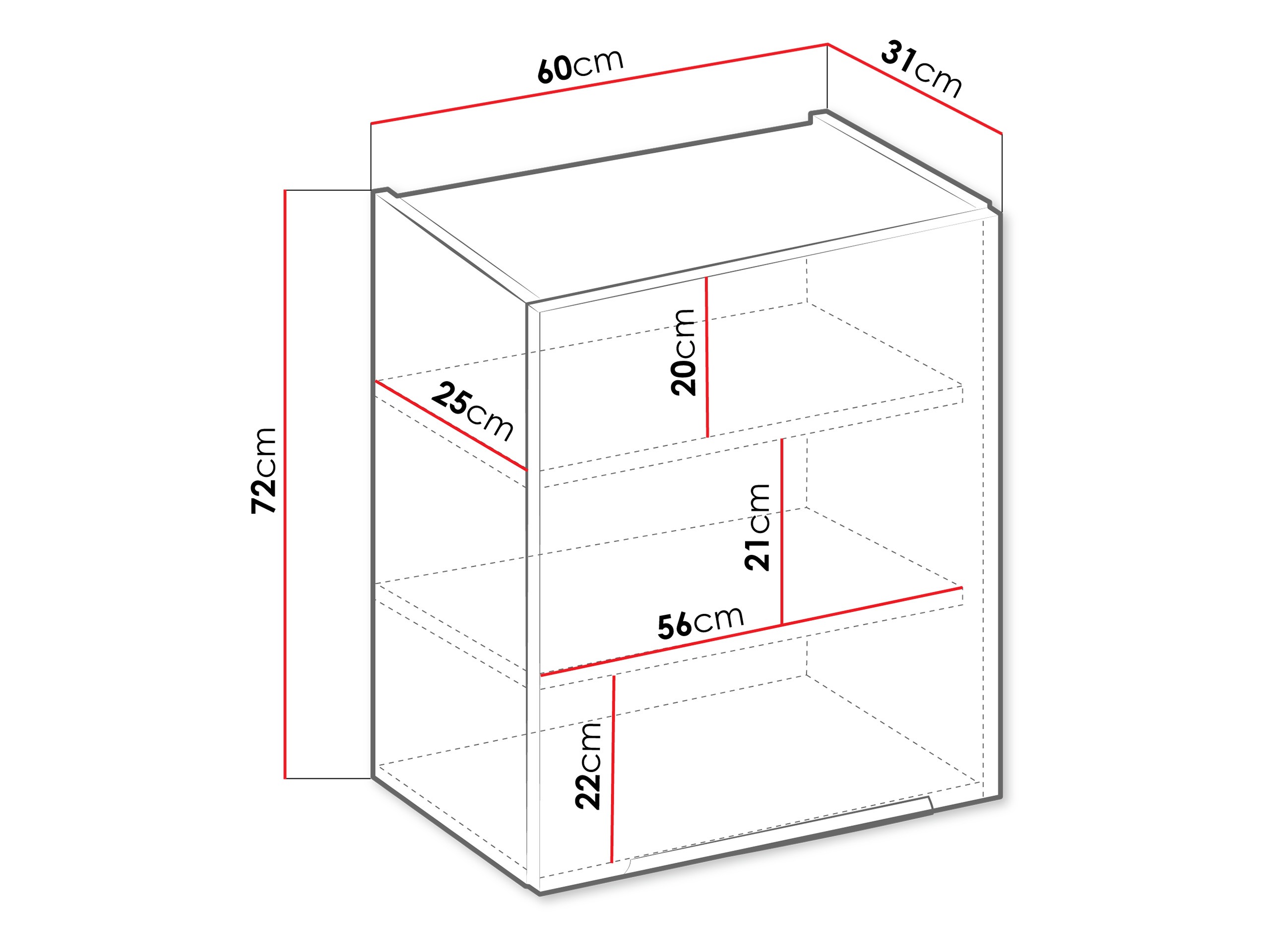 Armoire murale modulaire Sole 136