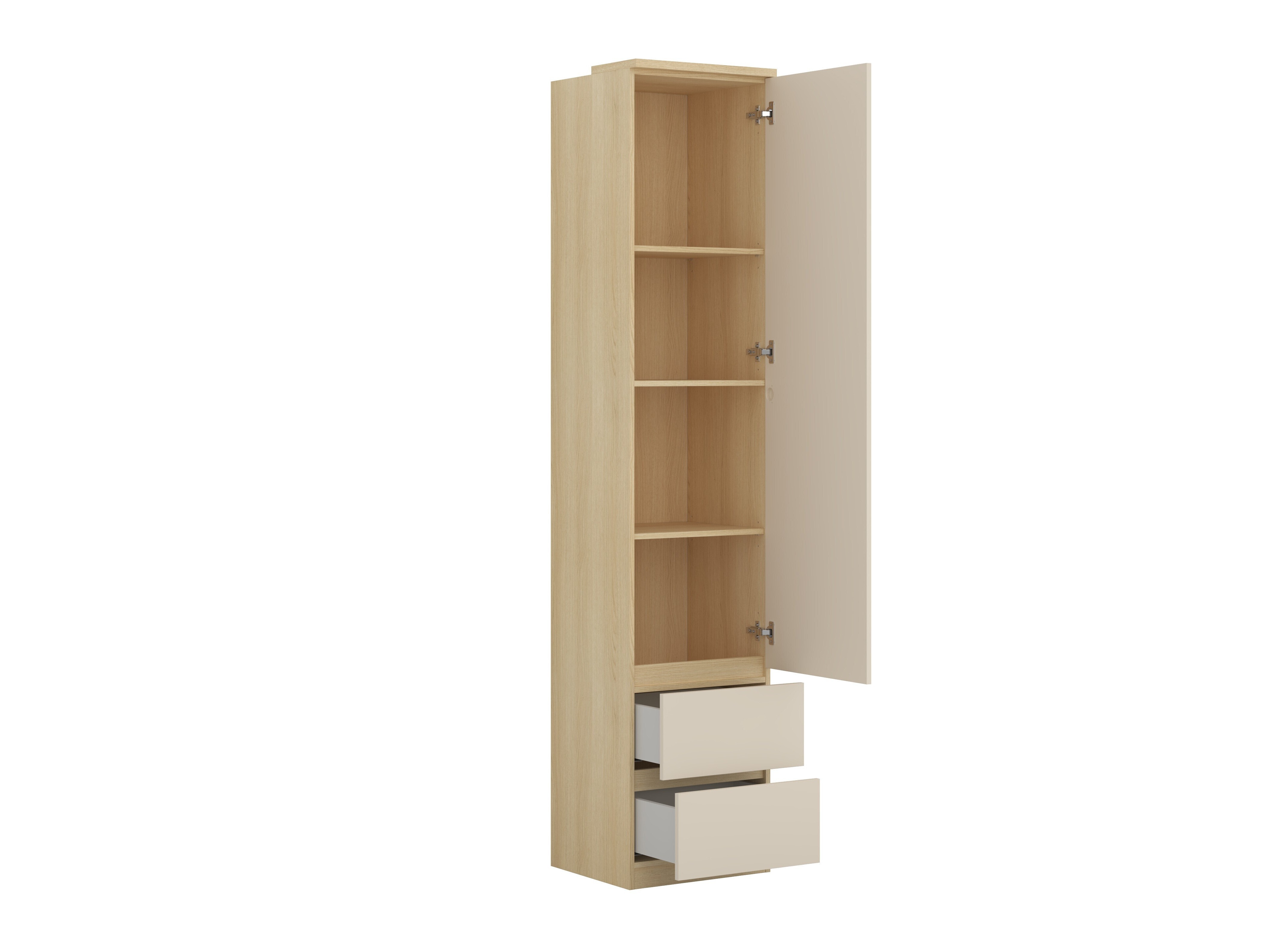 Ensemble de chambre Nolcala 125 (Chêne + Beige)