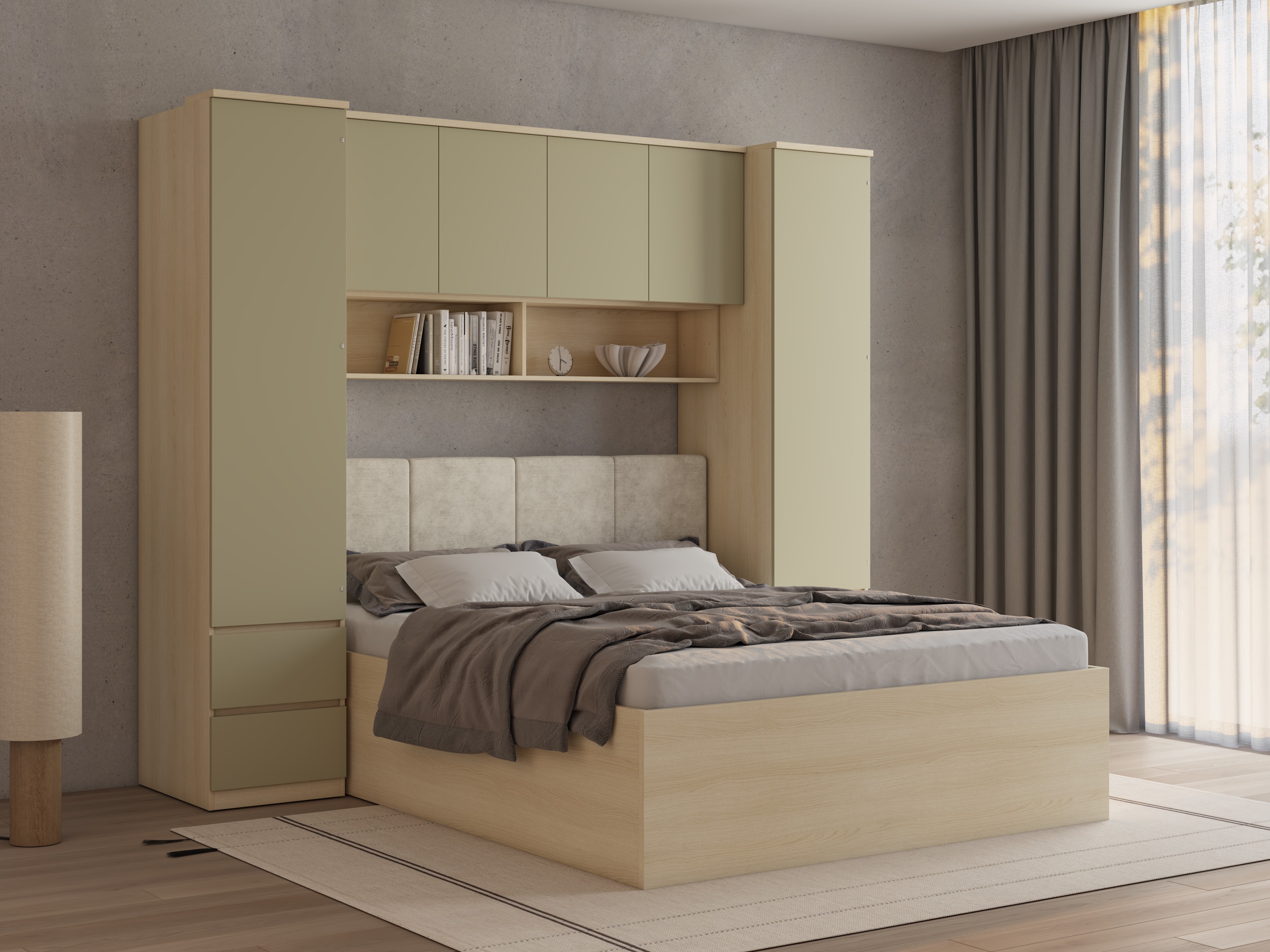 Ensemble de chambre Nolcala 125 (Chêne + Eucalyptus)