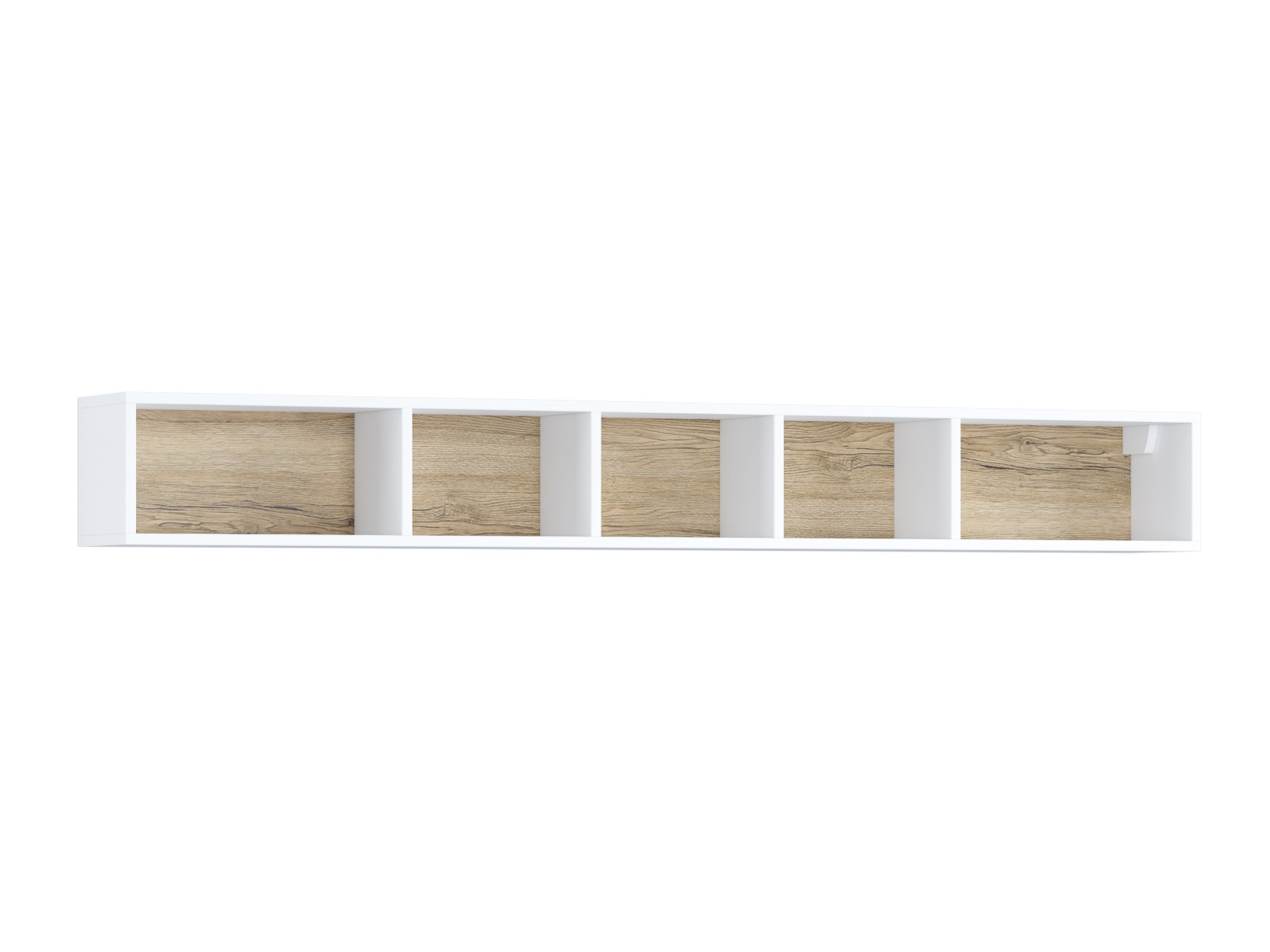 Ensemble de salon Torsone 104 (Blanc + Blanc brillant + Chêne de san remo)