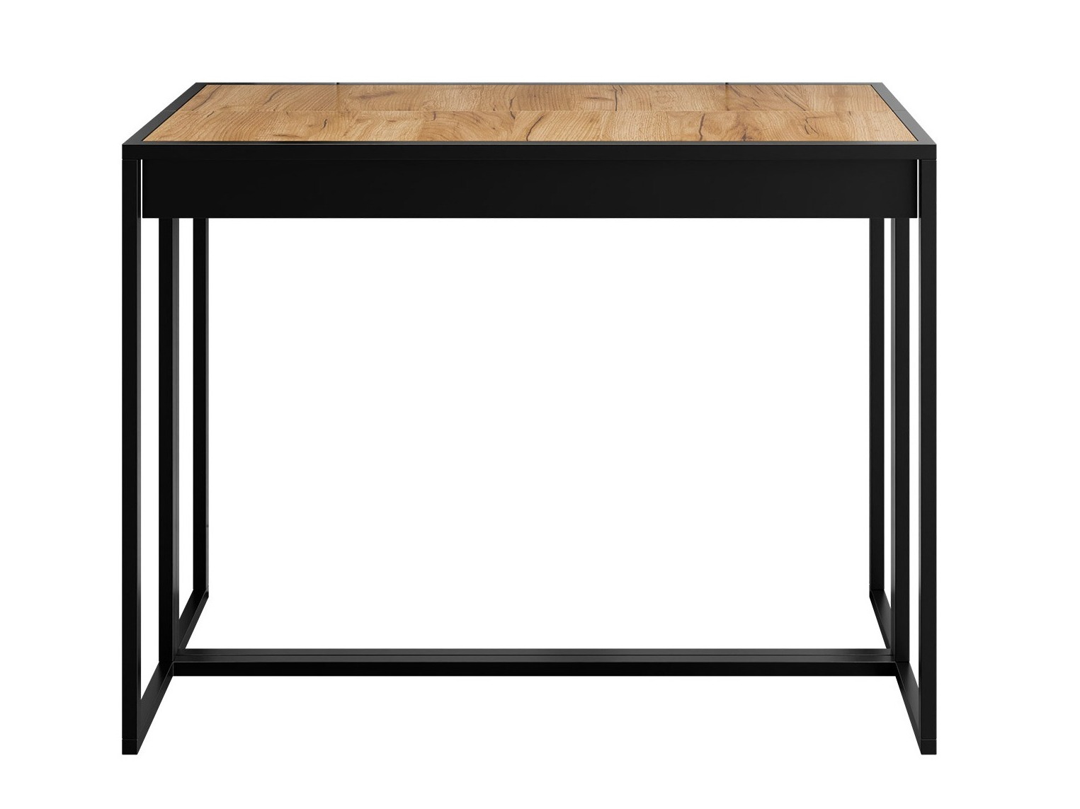 Table pliante Oswego 180 (Noir + Craft chêne)