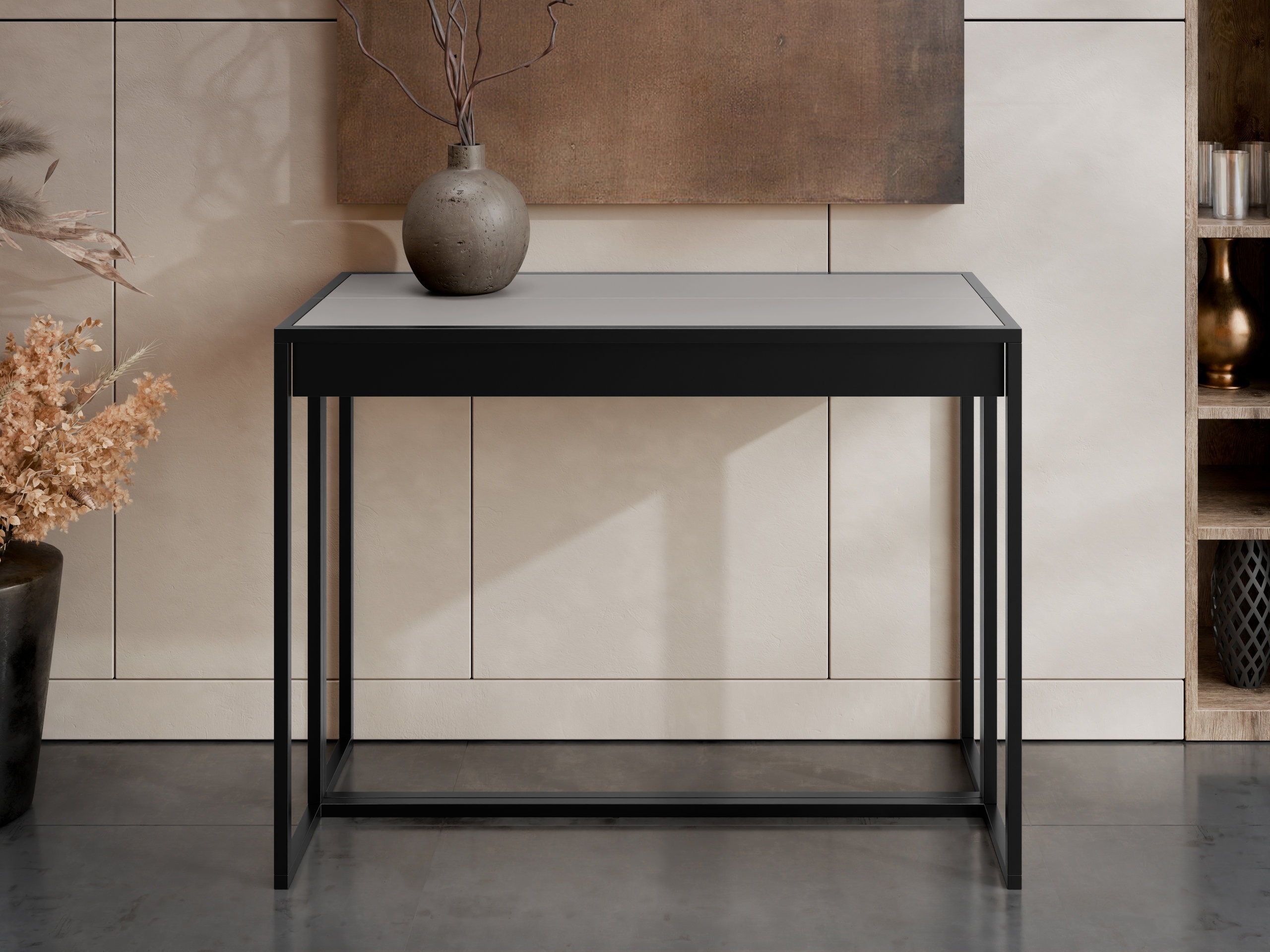 Table pliante Oswego 180 (Noir + Graphite)