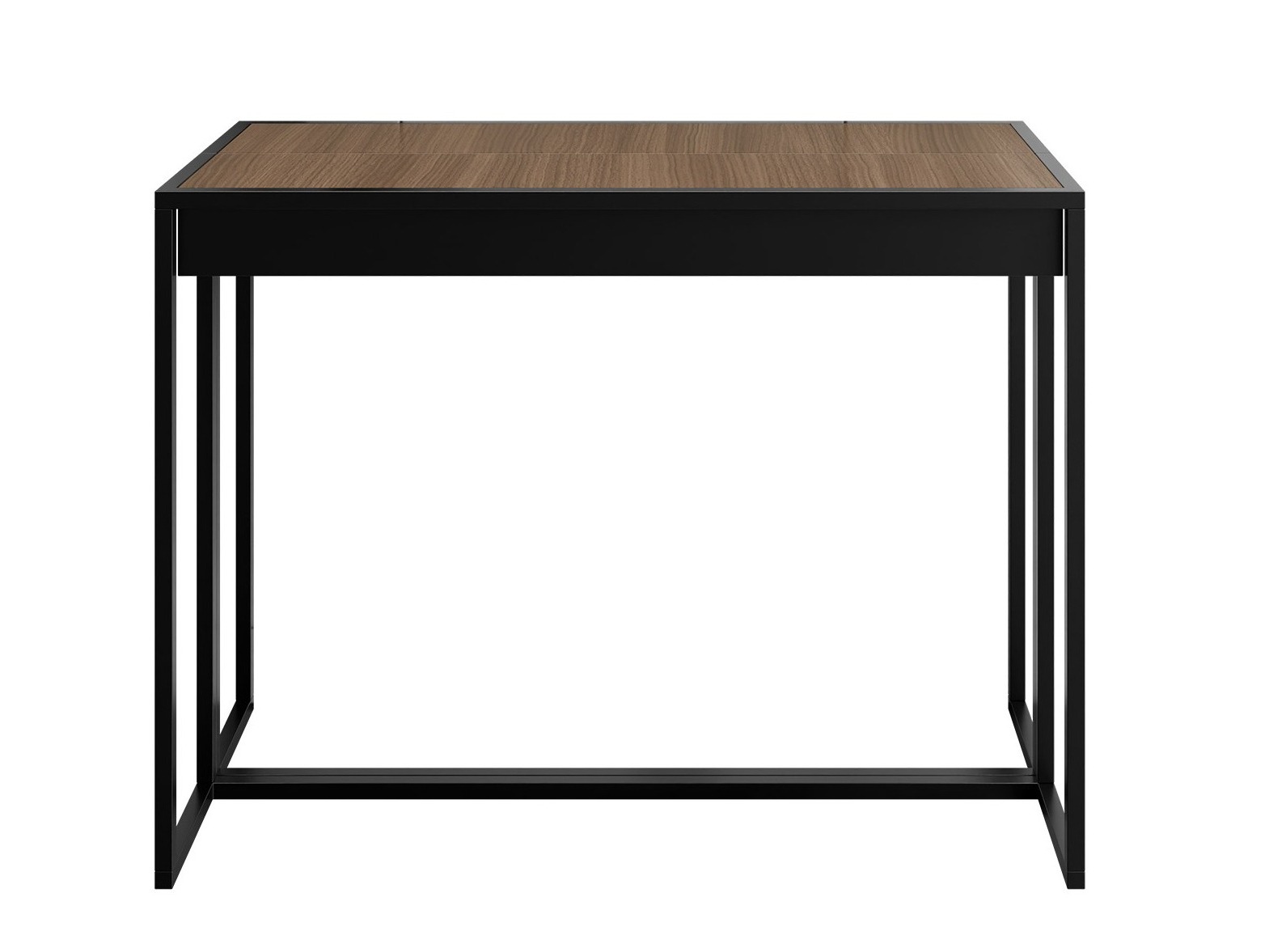 Table pliante Oswego 180 (Noir + Noyer foncé)