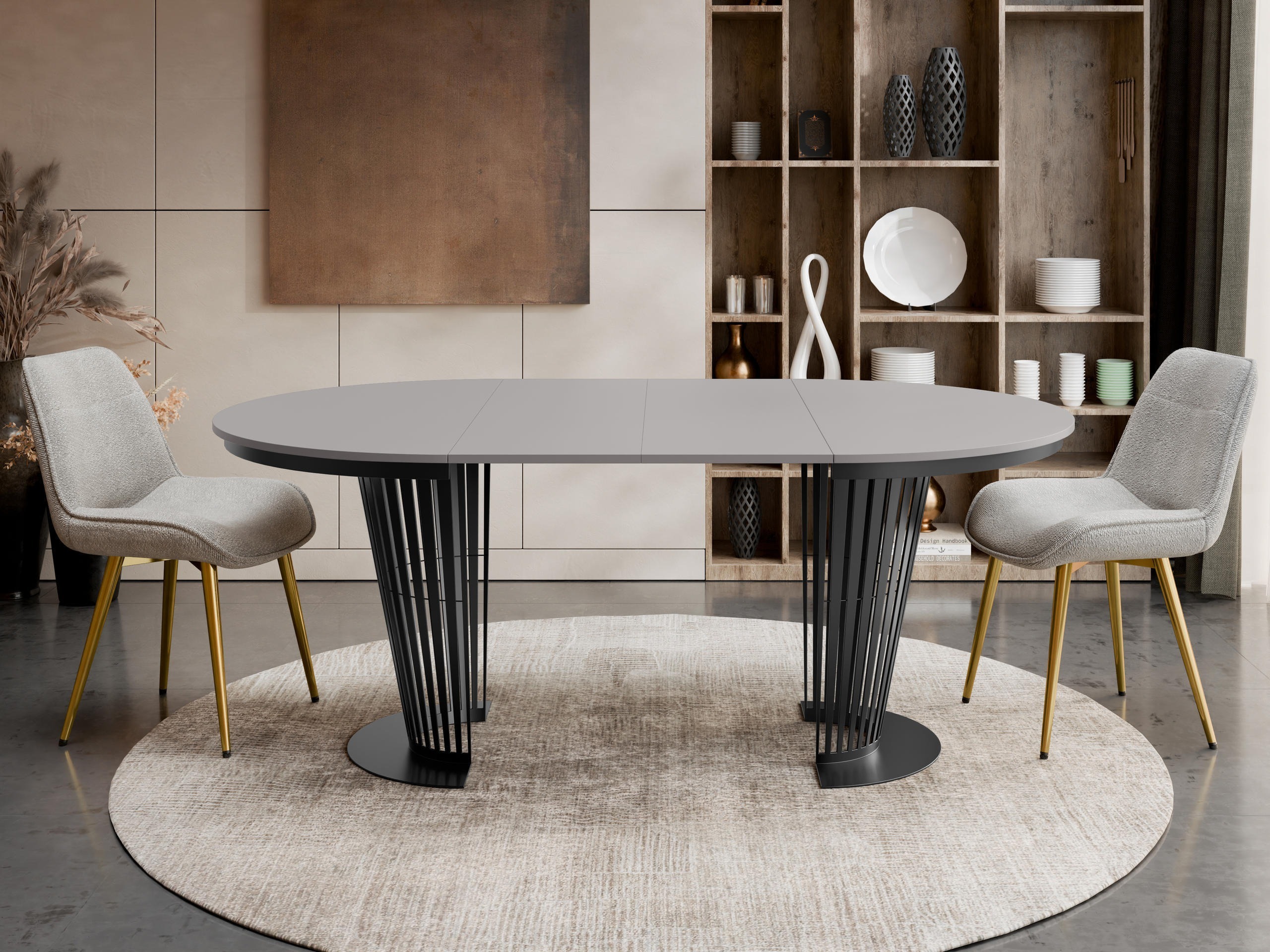 Table Oswego 179 (Noir + Graphite)