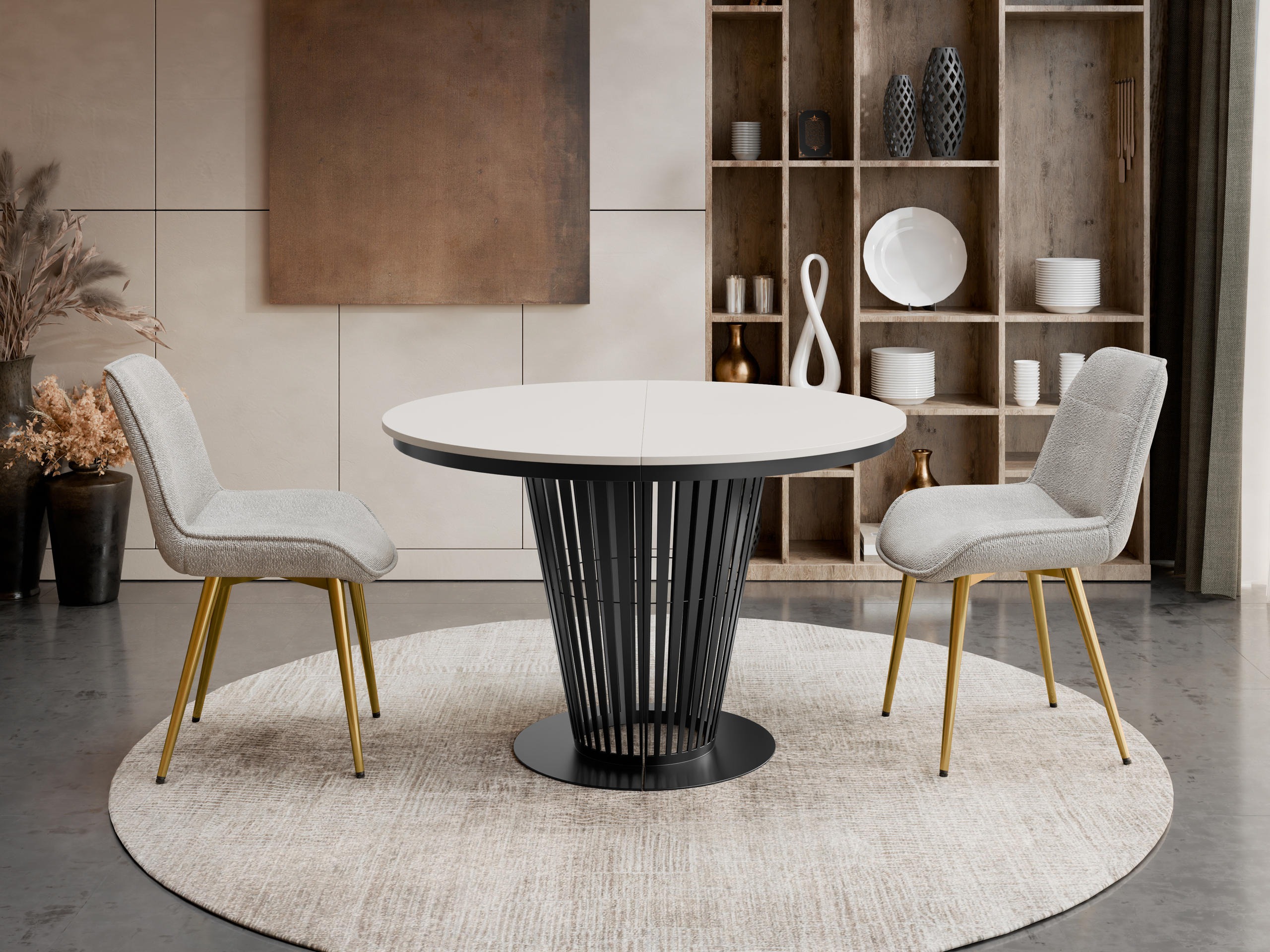 Table Oswego 181 (Noir + Cachemire)