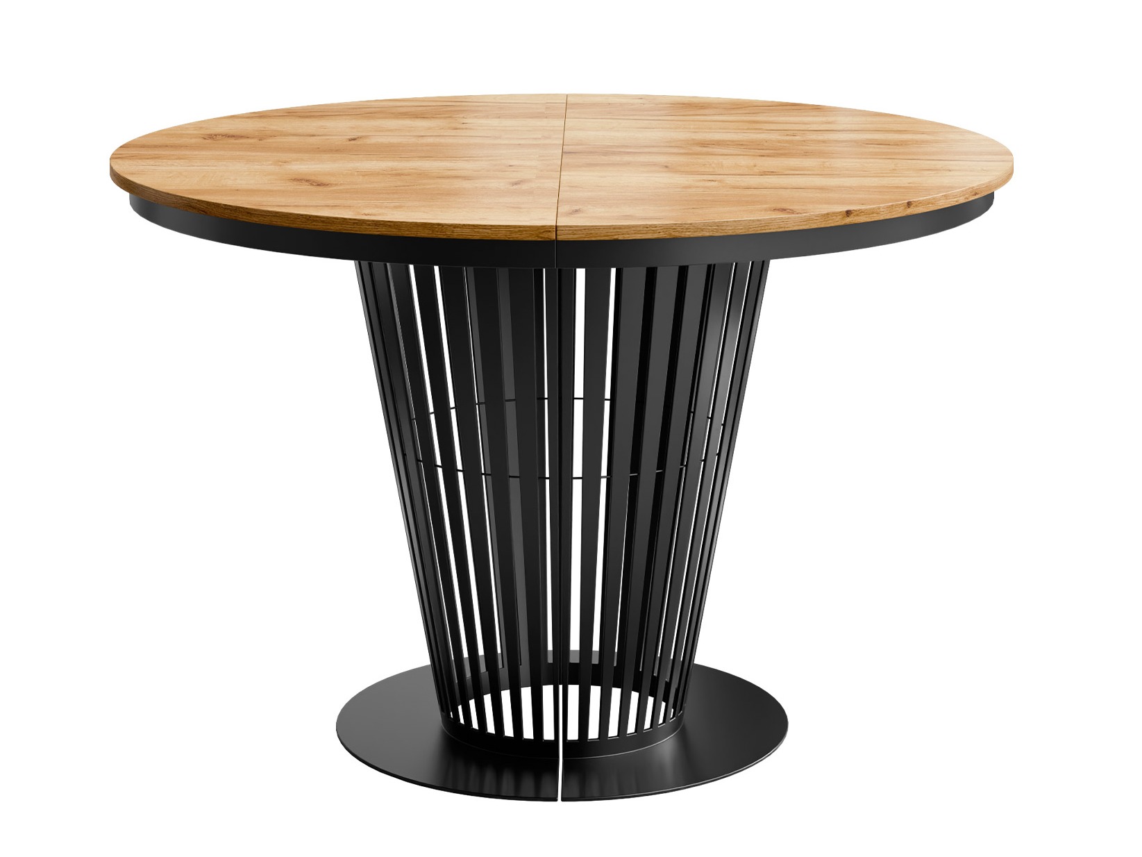 Table Oswego 181 (Noir + Craft chêne)