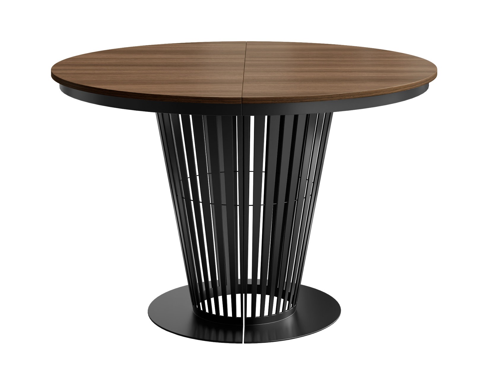 Table Oswego 181 (Noir + Noyer foncé)