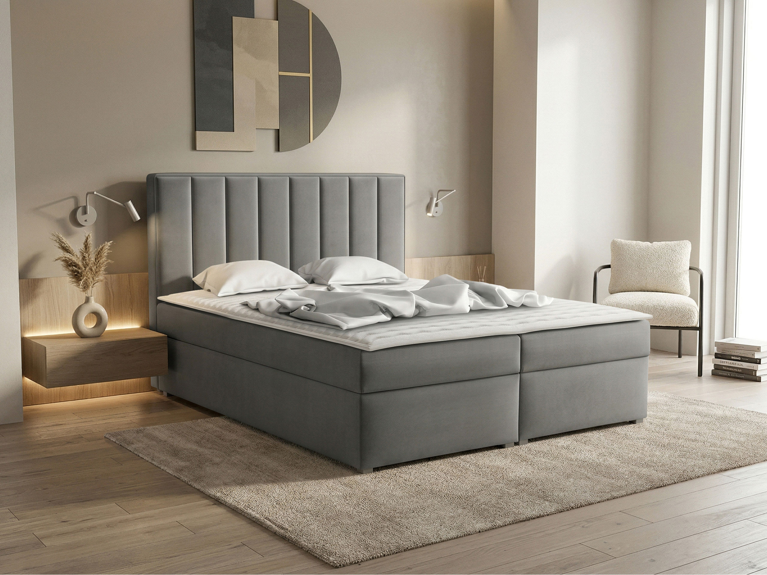 Lit boxspring Pomona 116 (Magic velours 2217)
