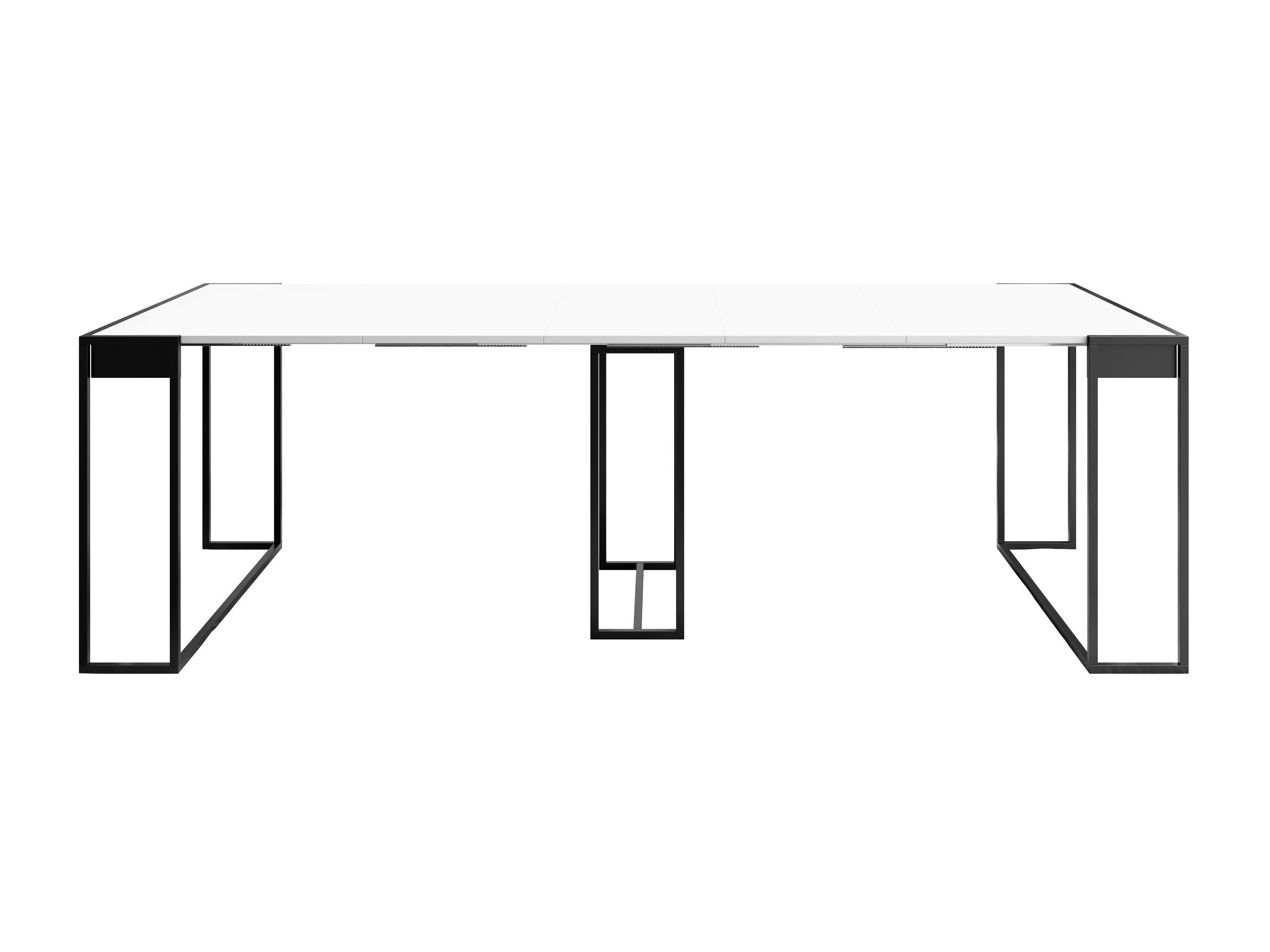 Table pliante Oswego 180 (Blanc + Noir)