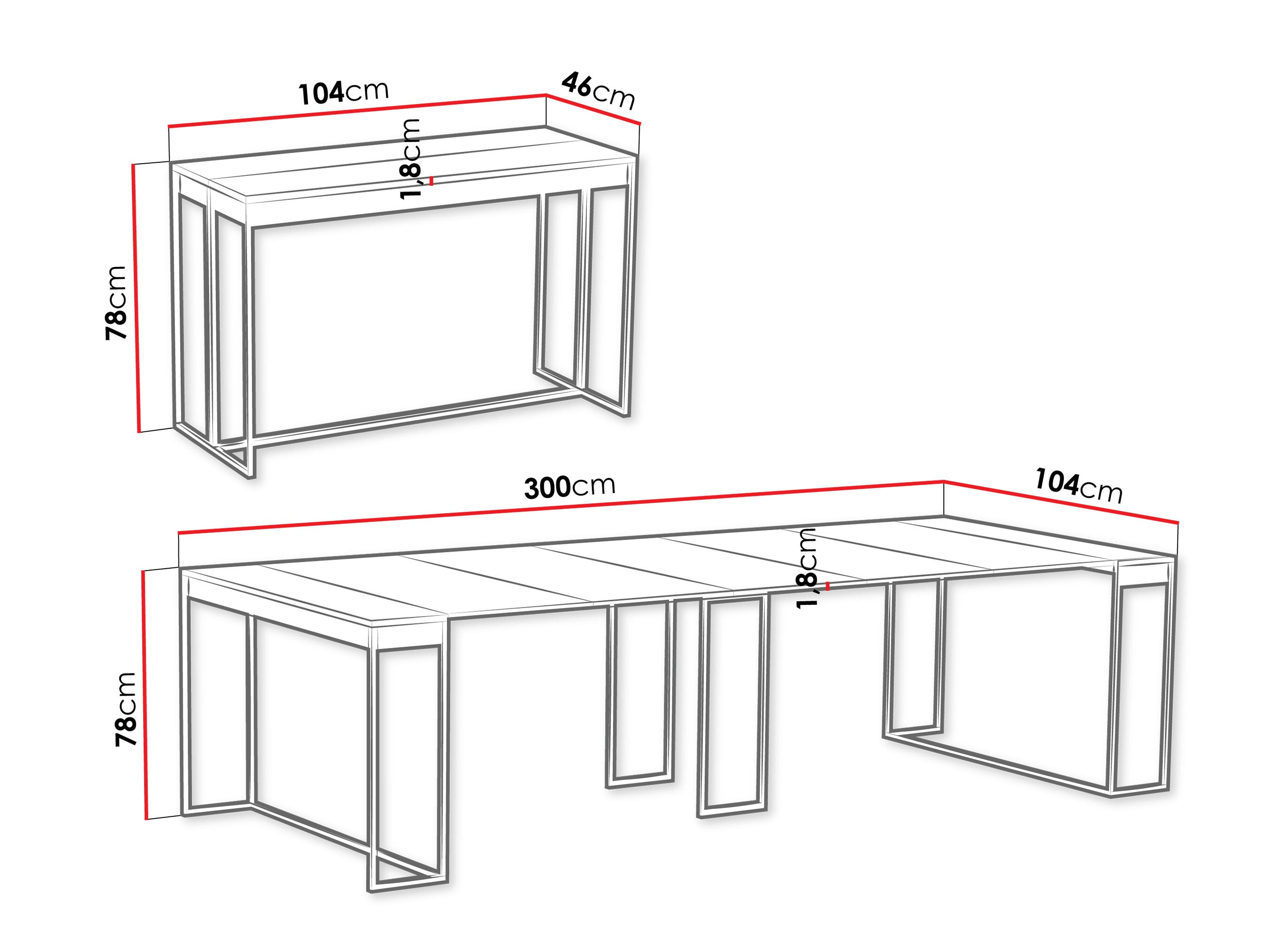 Table pliante Oswego 180 (Marbre blanc + Cachemire)
