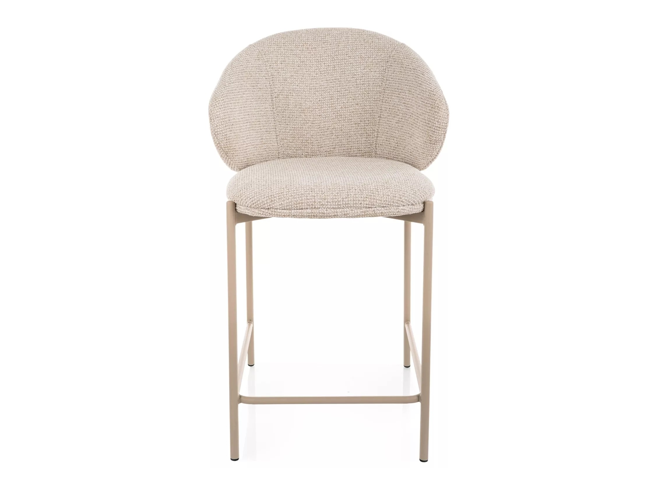 Chaise de bar mi-hauteur Detroit 947 (Beige clair + Cachemire)