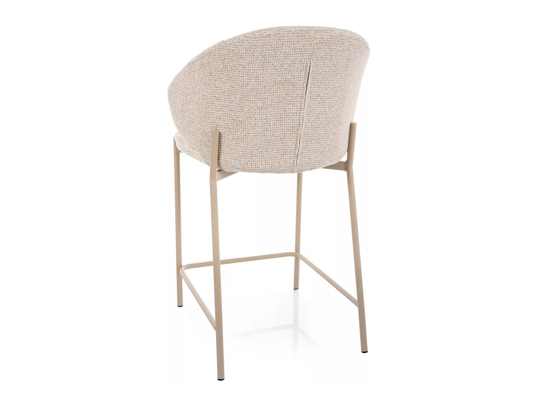 Chaise de bar mi-hauteur Detroit 947 (Beige clair + Cachemire)