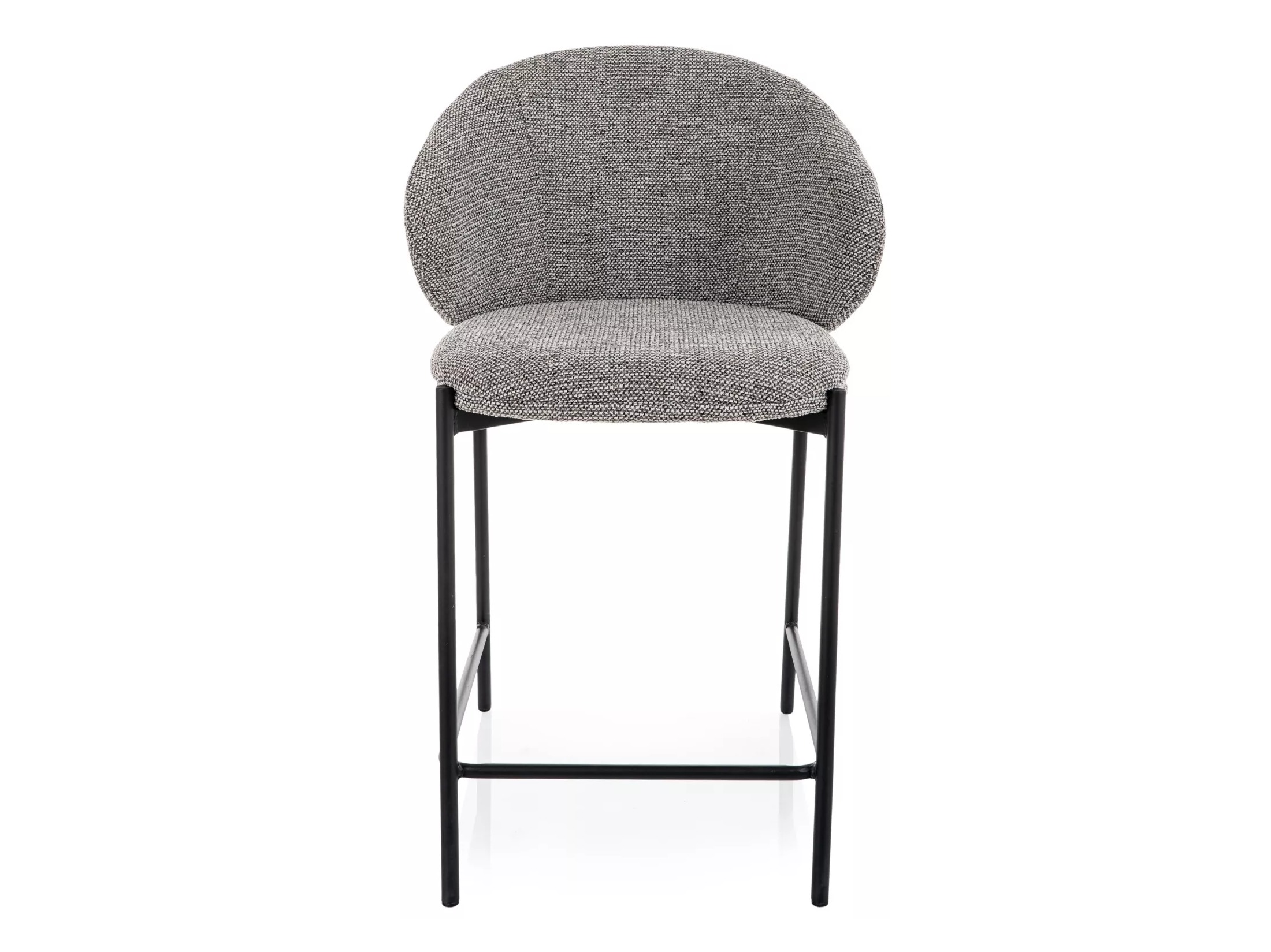 Chaise de bar mi-hauteur Detroit 947 (Gris + Noir)