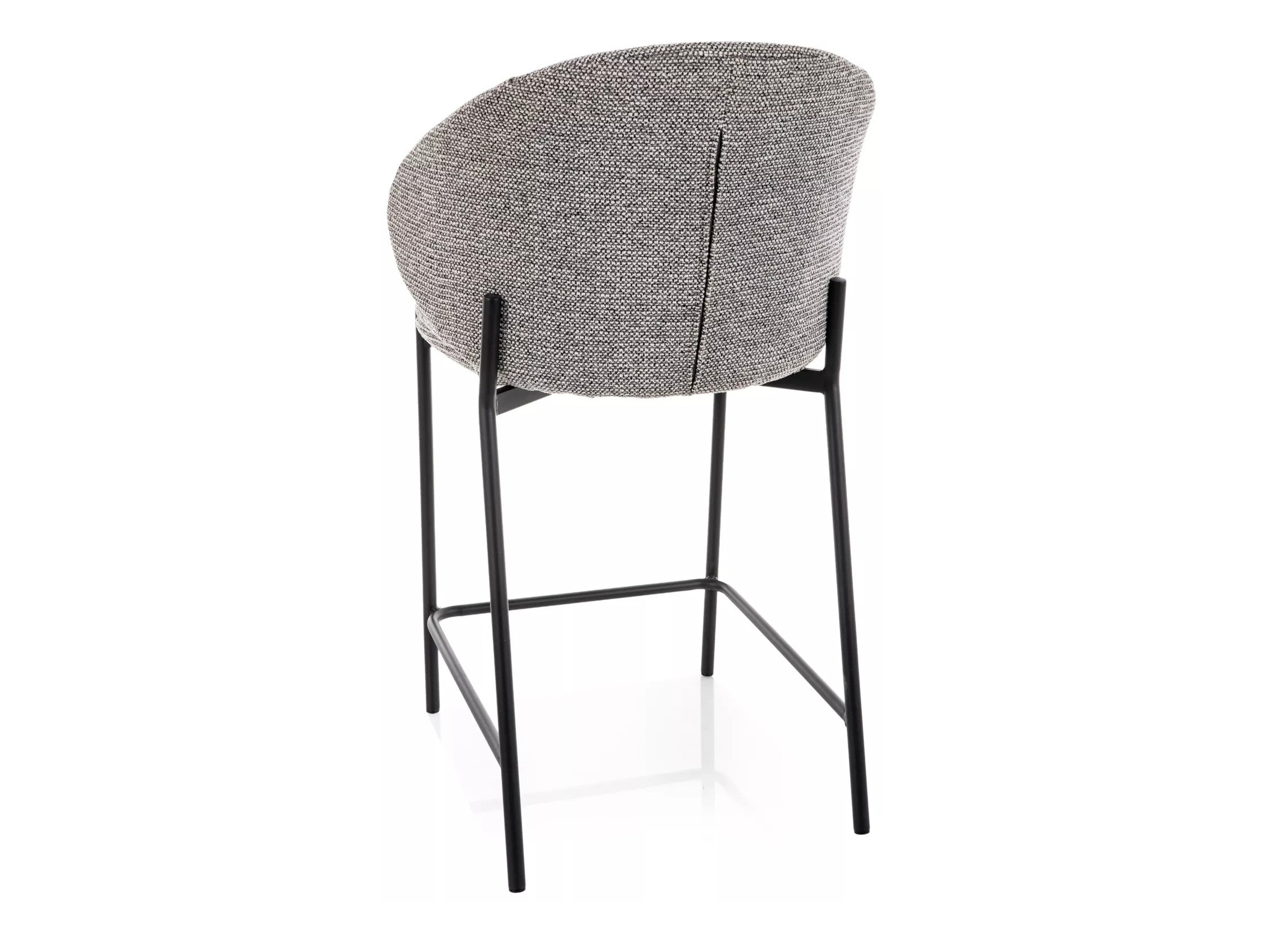Chaise de bar mi-hauteur Detroit 947 (Gris + Noir)