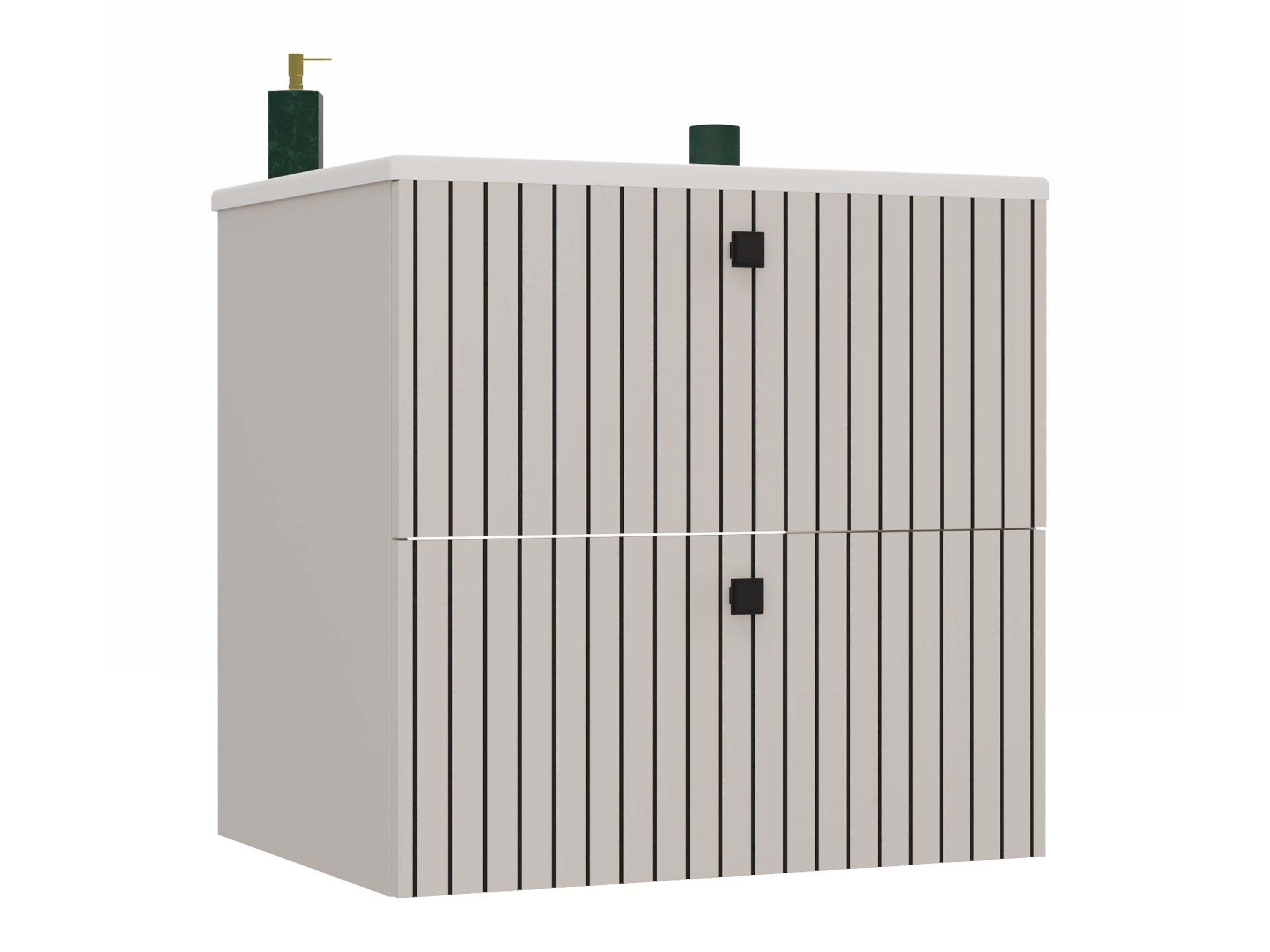 Armoire de salle de bains murale pour lavabo Mandeville 314 (Cachemire)