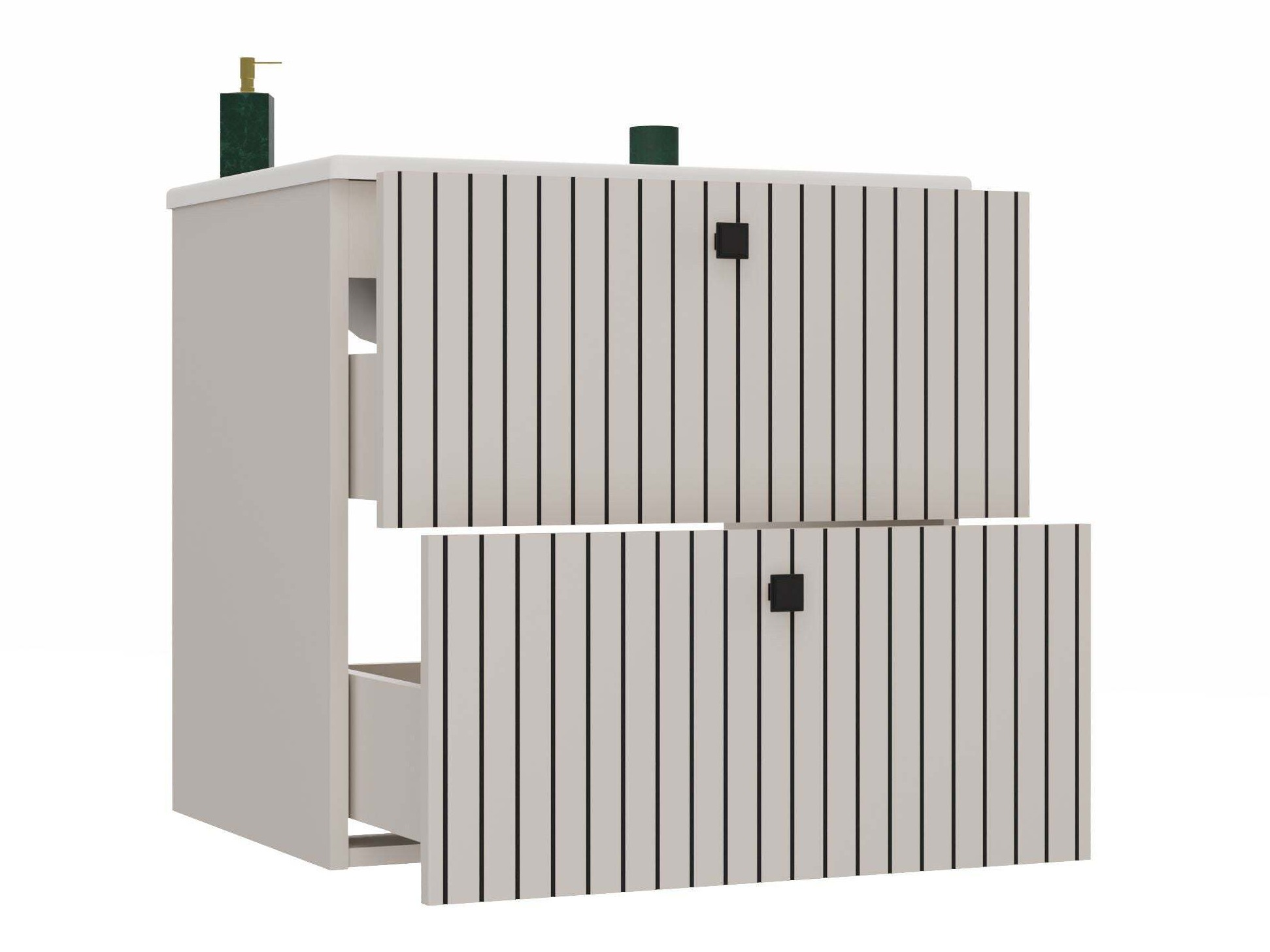 Armoire de salle de bains murale pour lavabo Mandeville 314 (Cachemire)