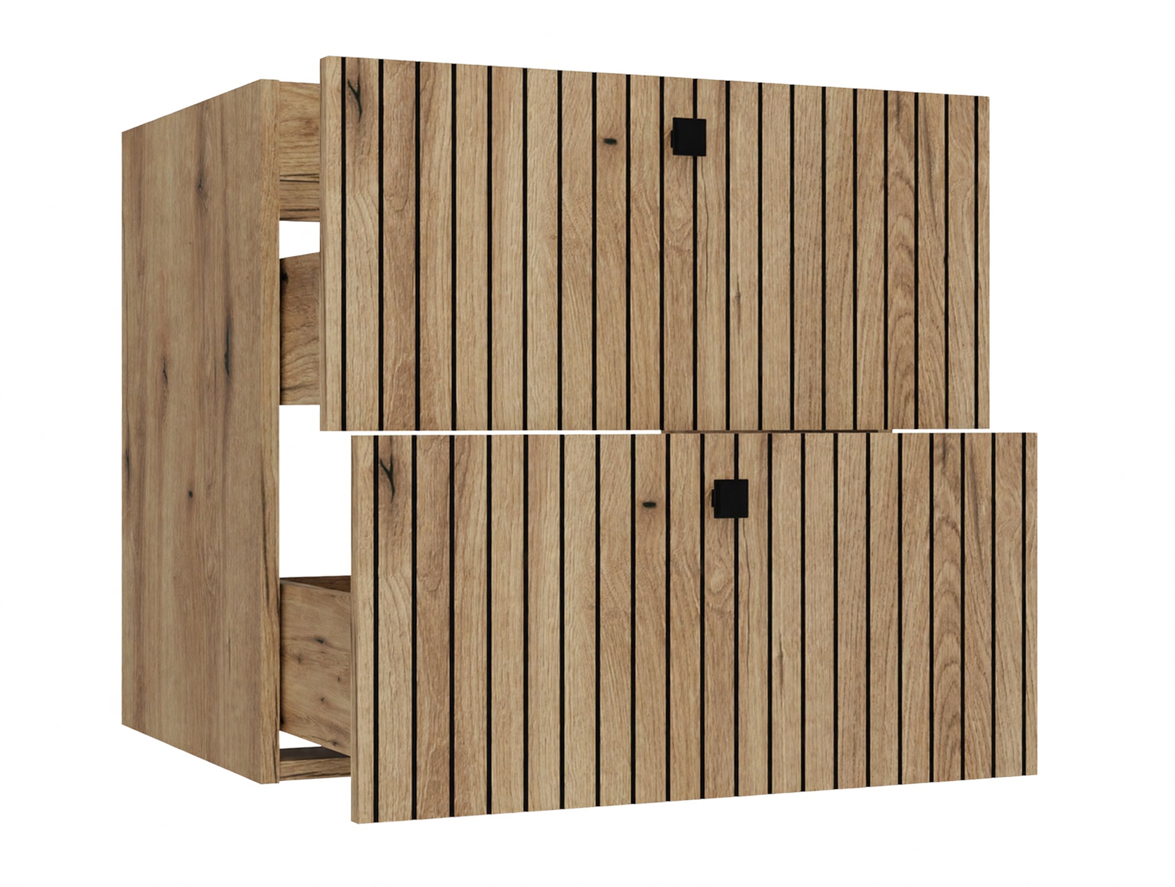 Armoire de salle de bains murale pour lavabo Mandeville 314 (Chêne)