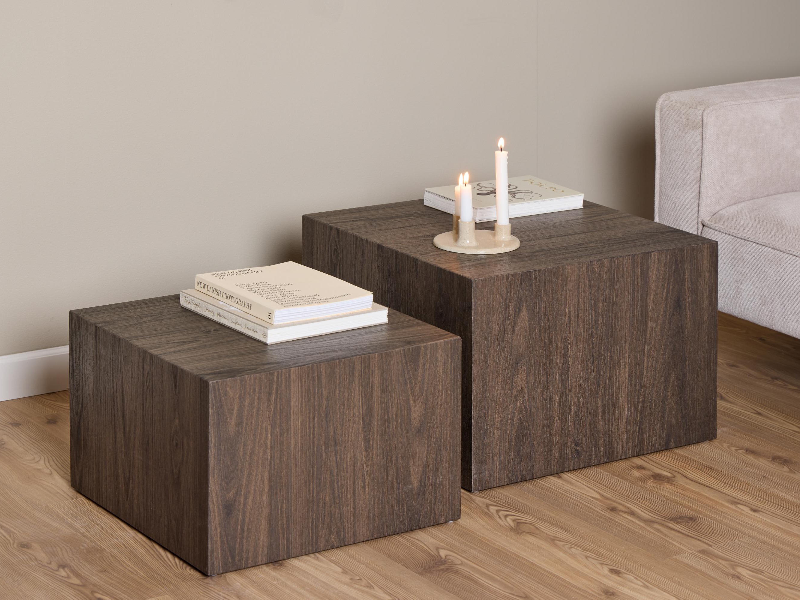 Ensemble tables basses Norsica 603 (Marron)