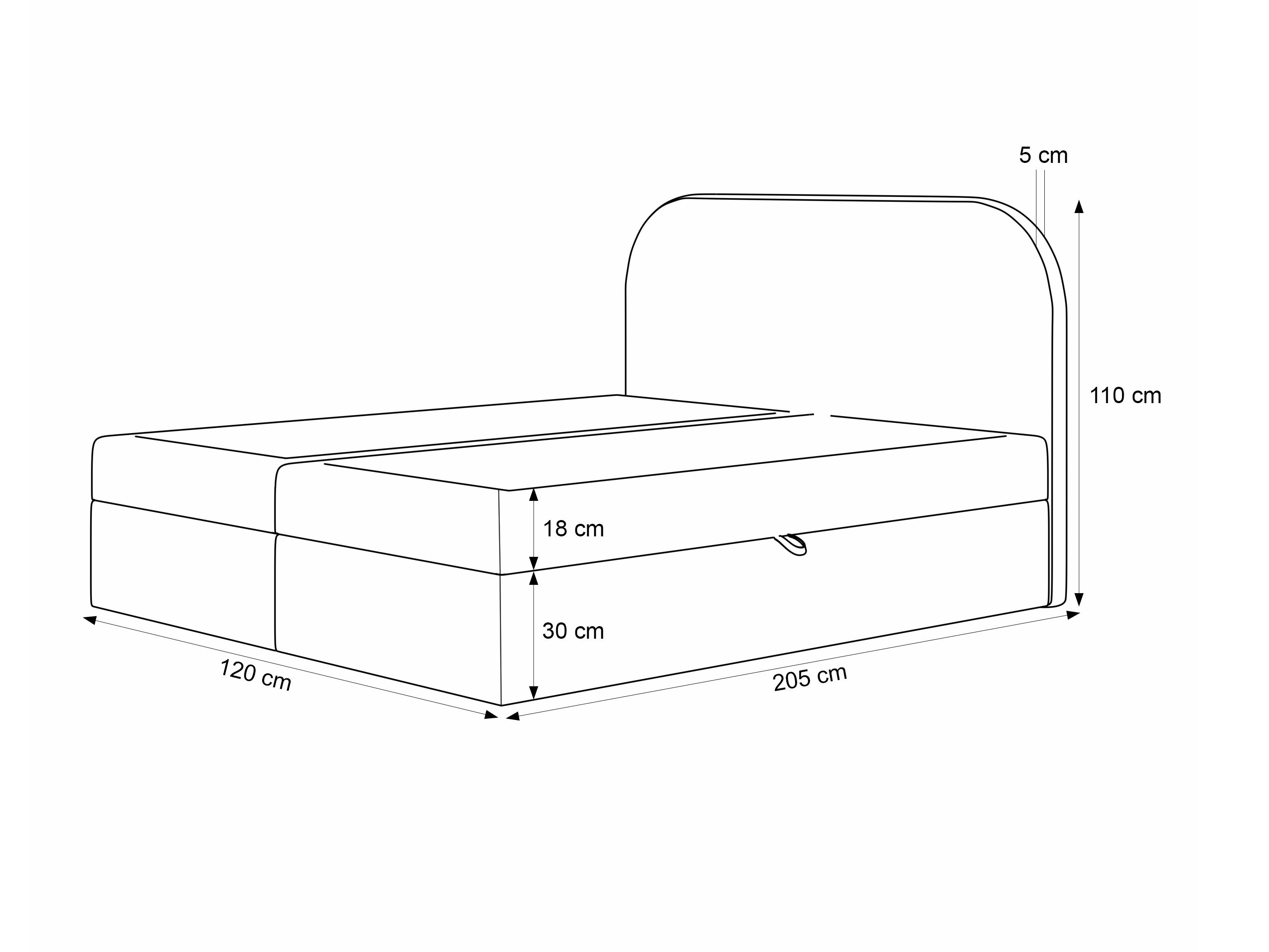 Lit boxspring Martinez 131 (Monte 16)