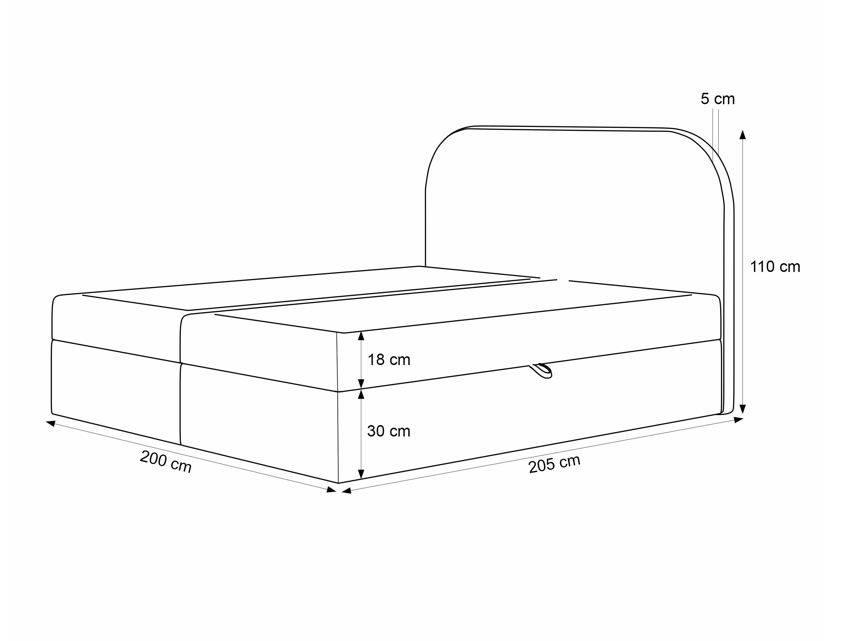 Lit boxspring Martinez 131 (Monte 16)