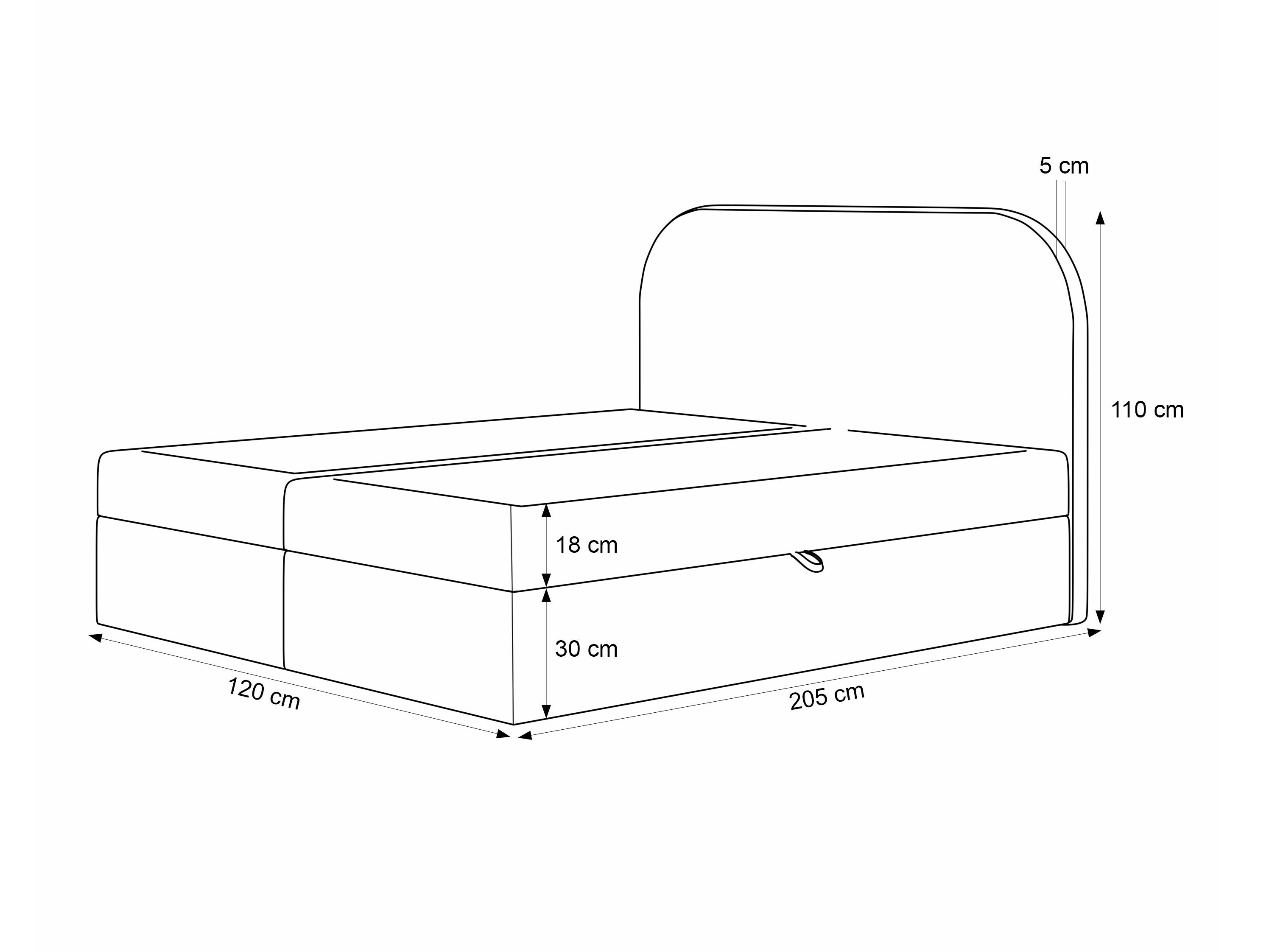 Lit boxspring Martinez 131 (Monte 90)