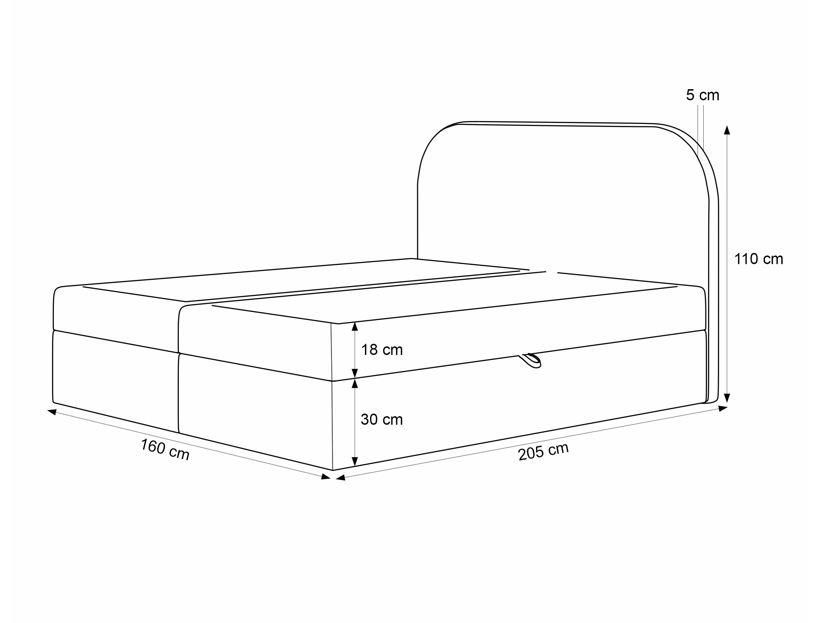 Lit boxspring Martinez 131 (Monte 90)