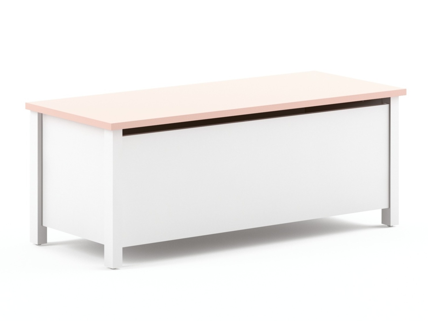 Boîte de rangement Velferi 120 (Blanc + Rose)