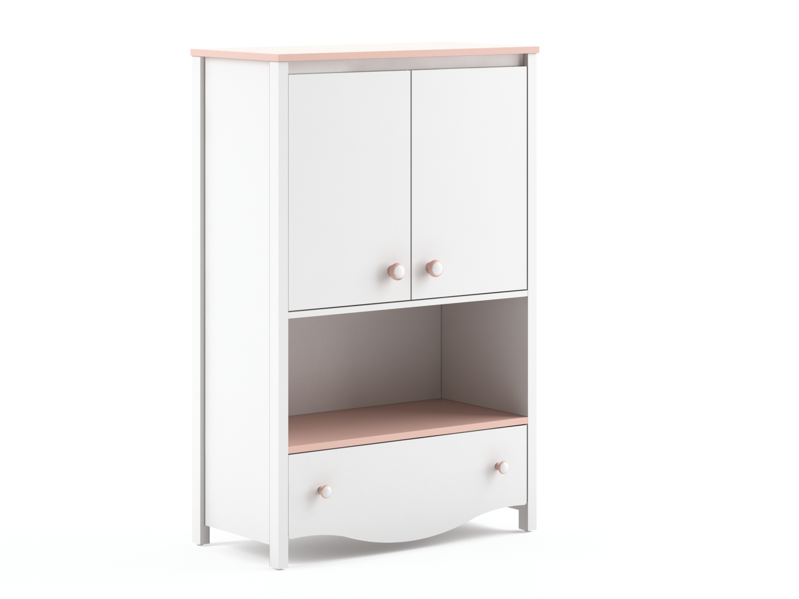 Étagère Velferi 121 (Blanc + Rose)