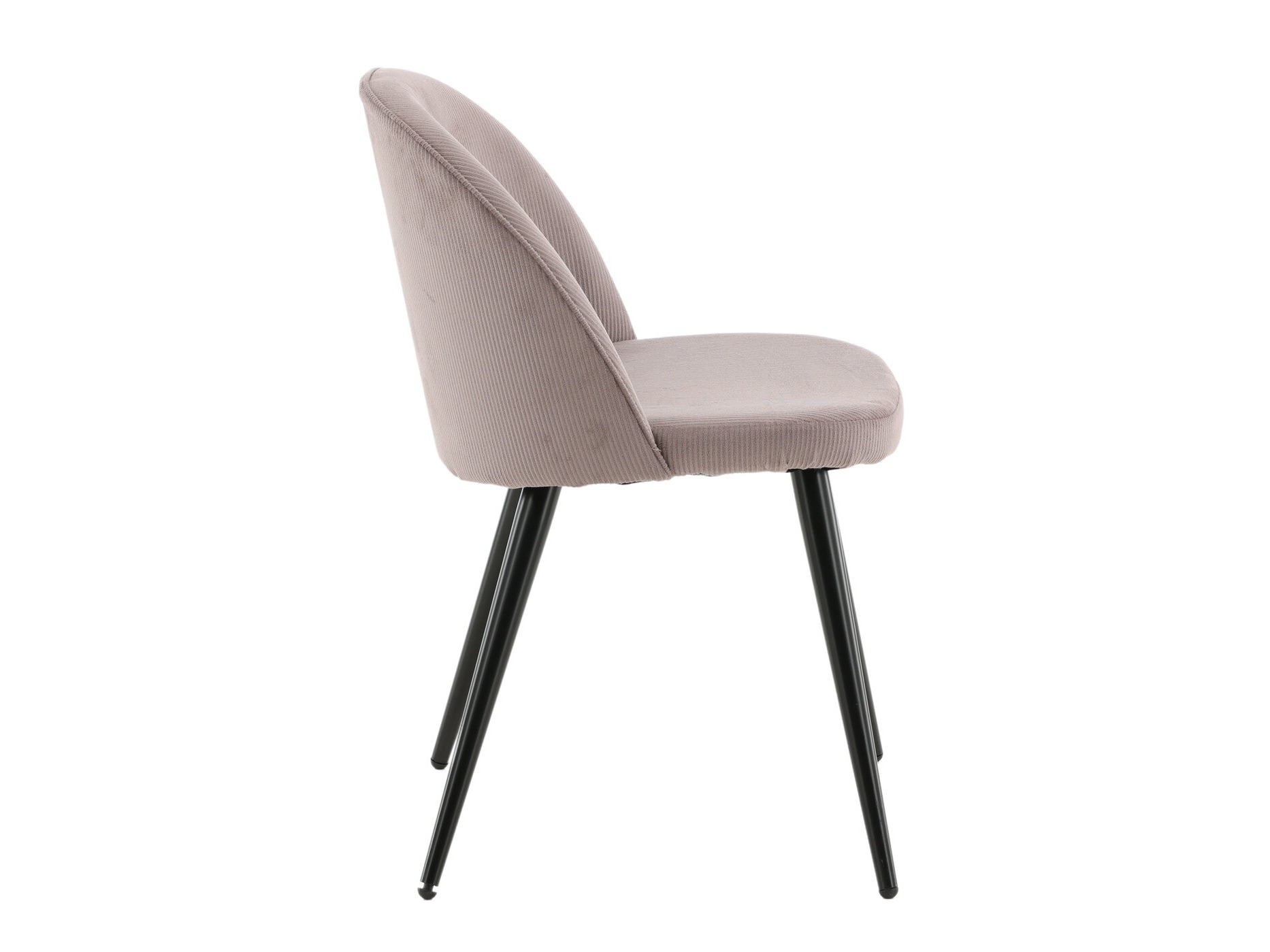 Chaise Dallas 136 (Rose Dusty + Noir)