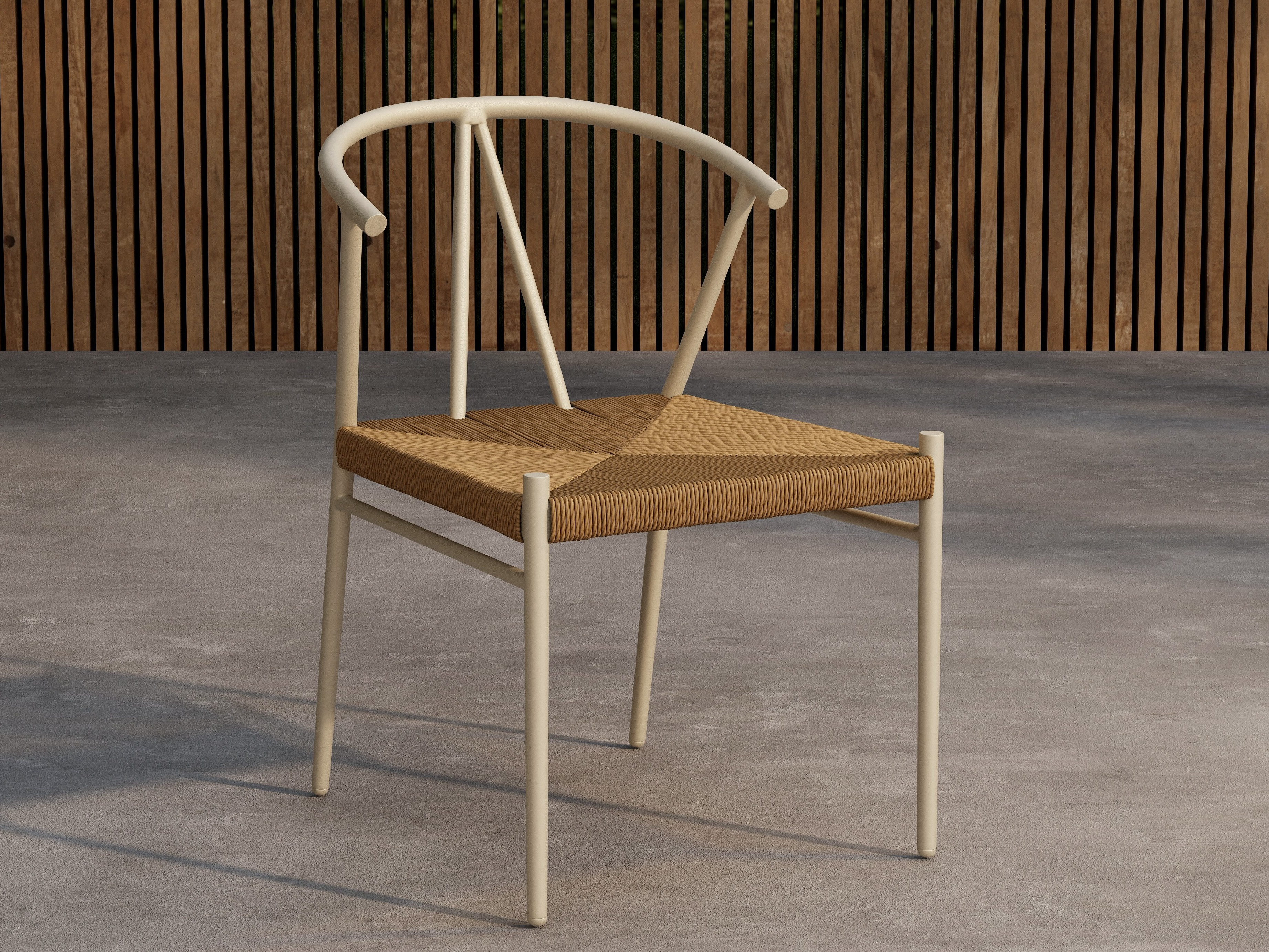 Chaise de jardin Dallas 5249 (Beige + Brun clair)