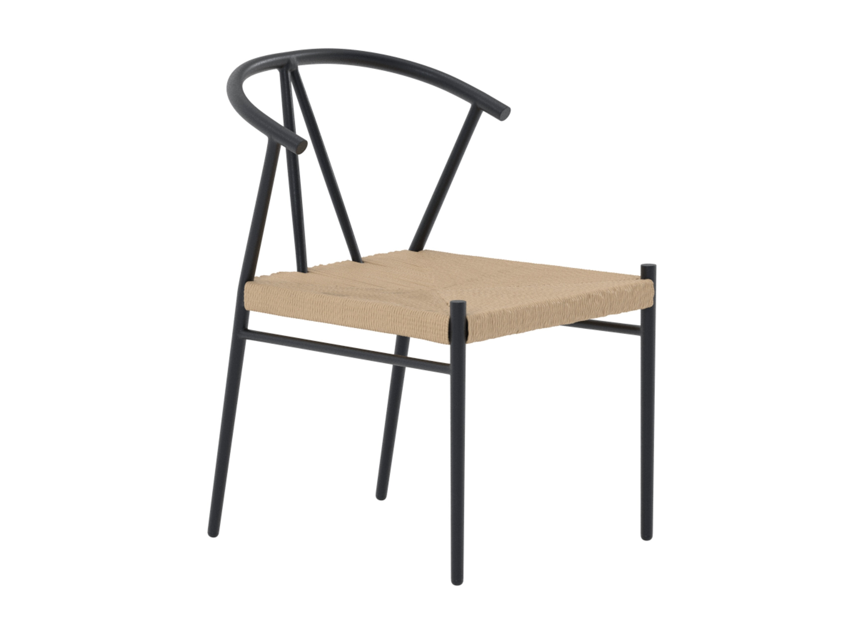 Chaise de jardin Dallas 5249 (Noir + Beige)